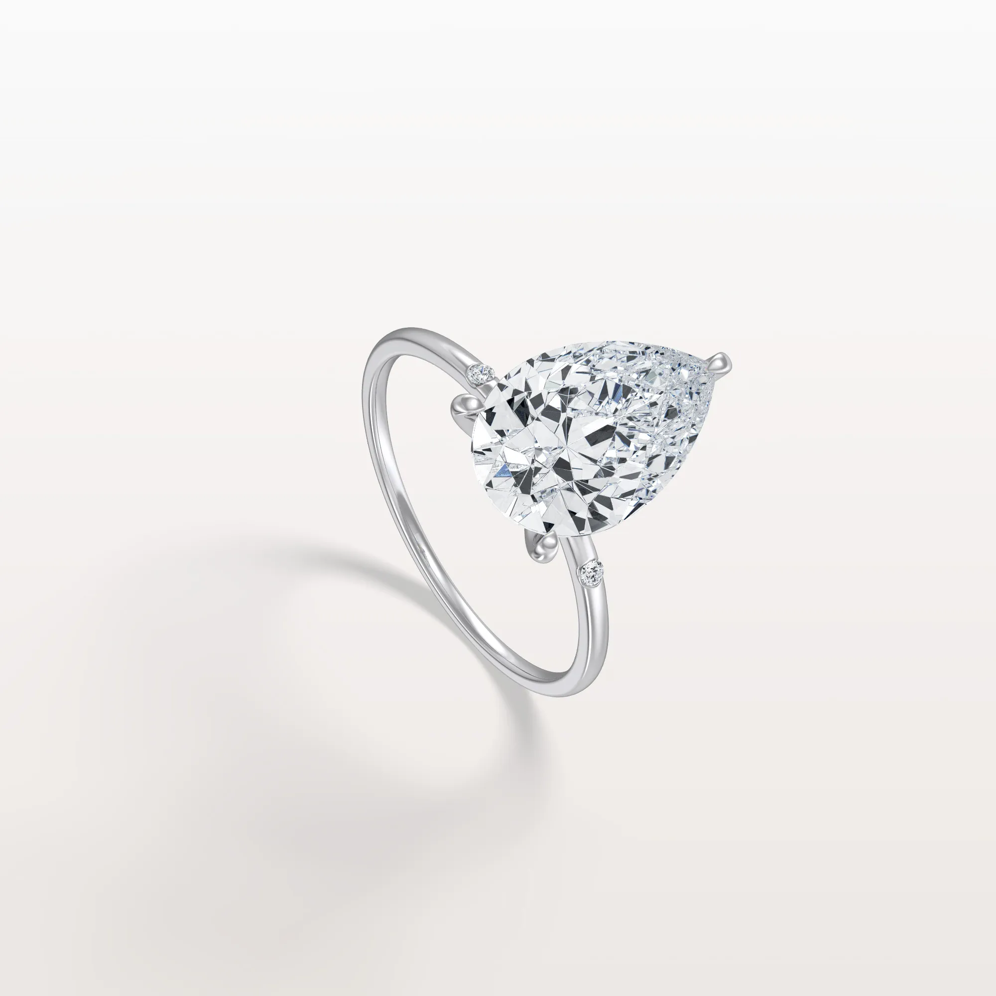 Clara丨3CT Lab-Grown Diamond Pear Engagement Ring - Image 29