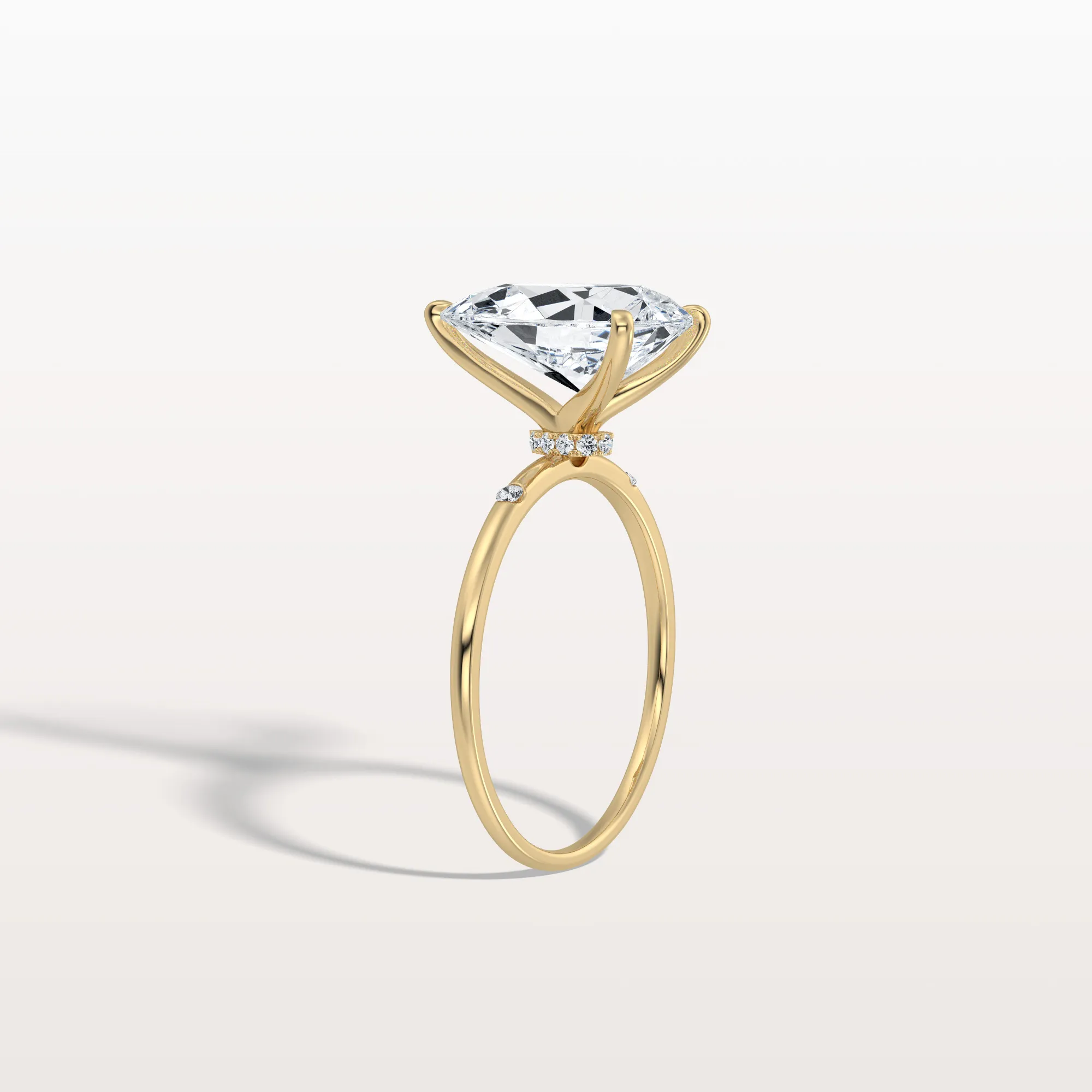 Clara丨3CT Lab-Grown Diamond Pear Engagement Ring - Image 6