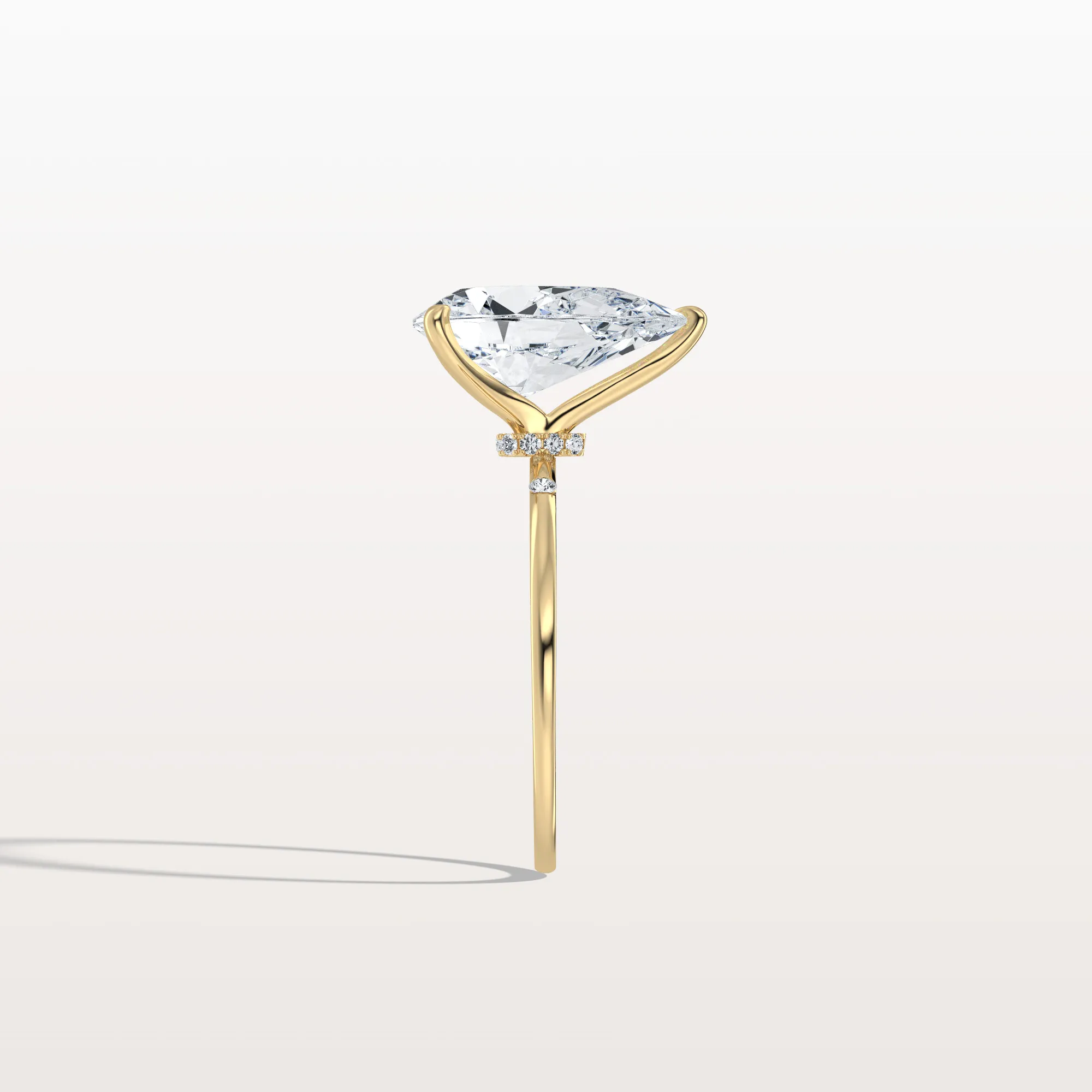Clara丨3CT Lab-Grown Diamond Pear Engagement Ring - Image 7