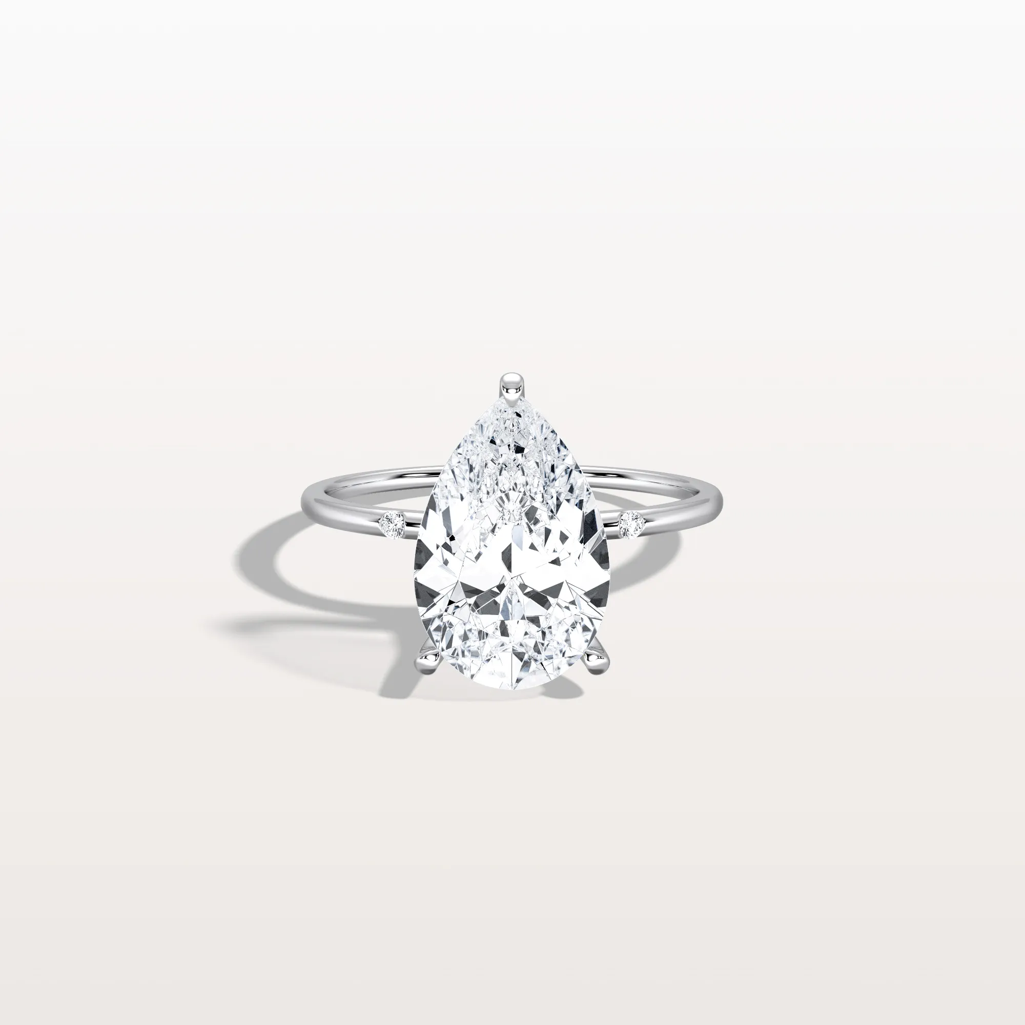 Clara丨3CT Lab-Grown Diamond Pear Engagement Ring - Image 9