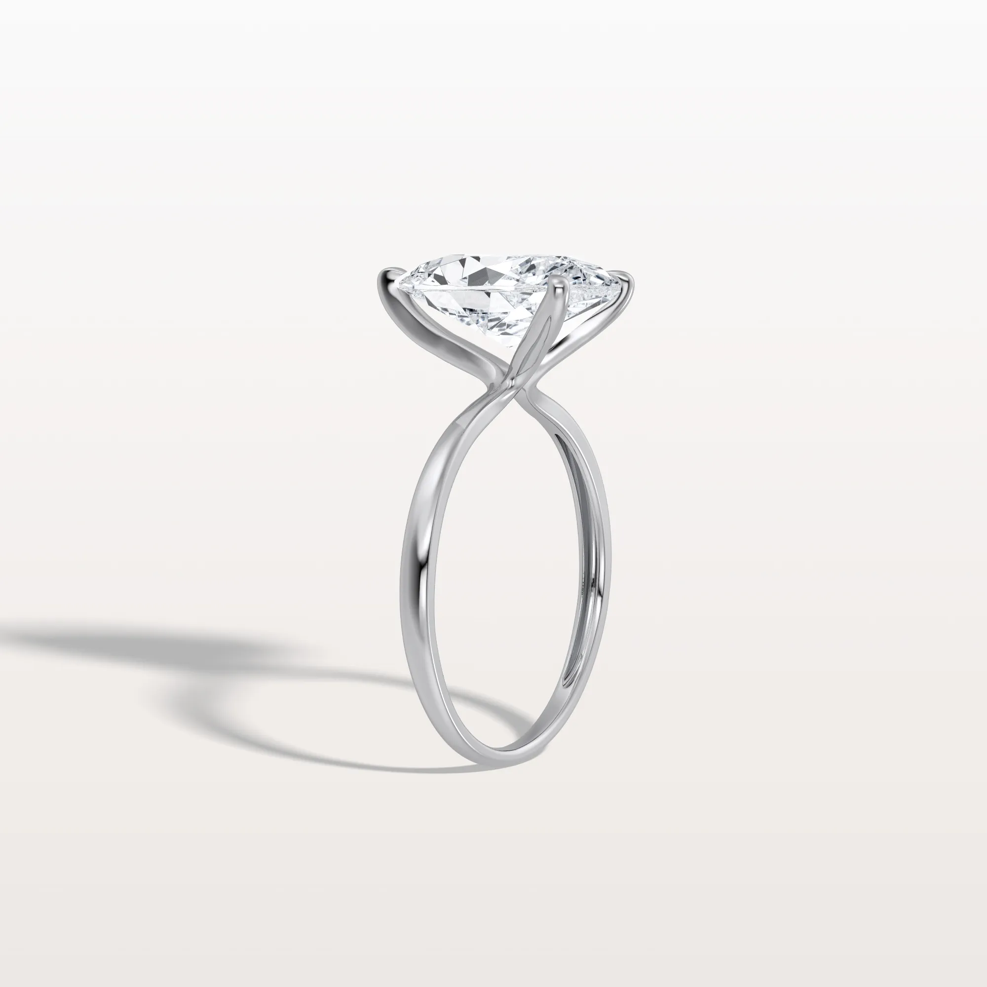 Elise丨3CT Pear Cut Lab Diamond Engagement Ring In 14K Gold - Image 13