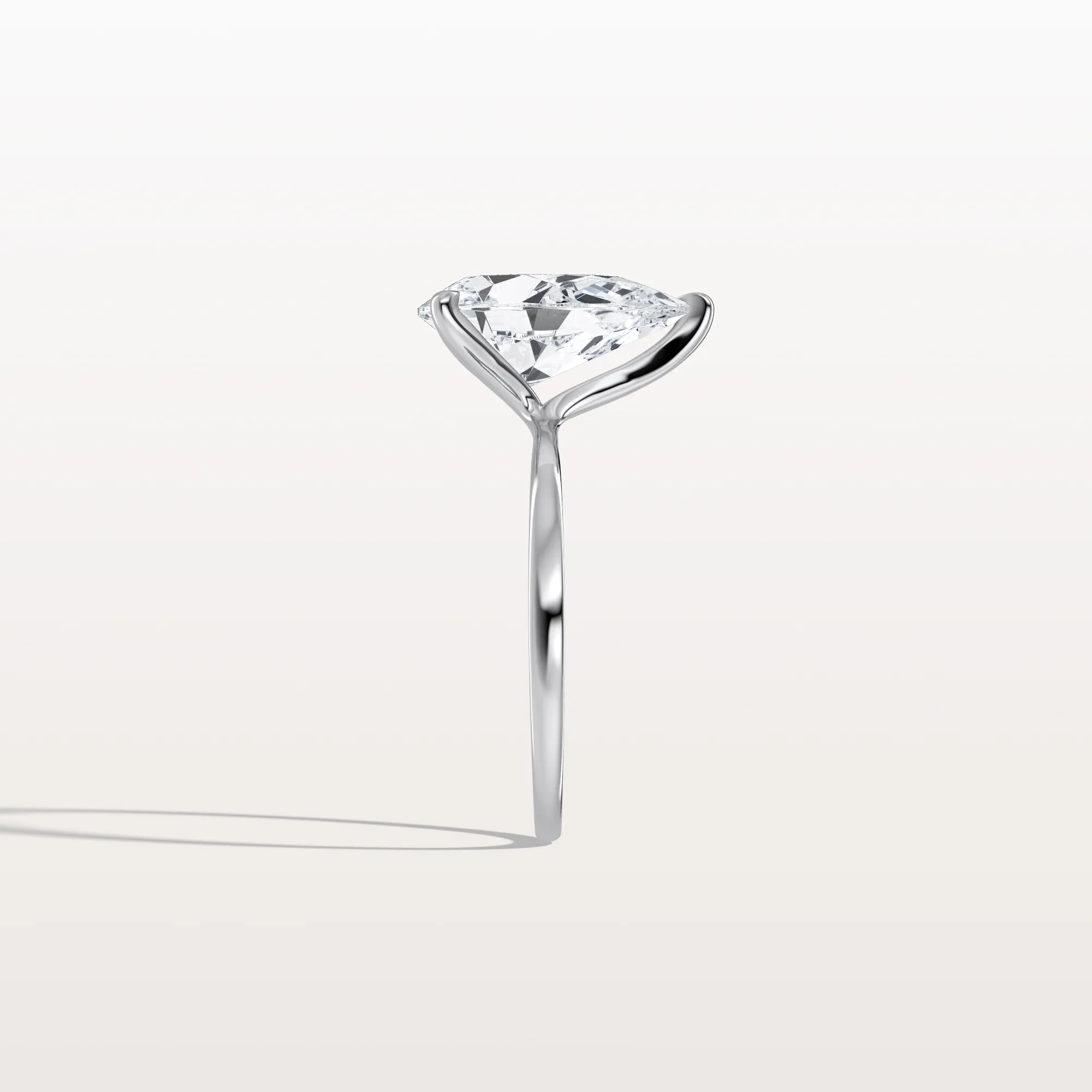 Elise丨3CT Pear Cut Lab Diamond Engagement Ring In 14K Gold - Image 15