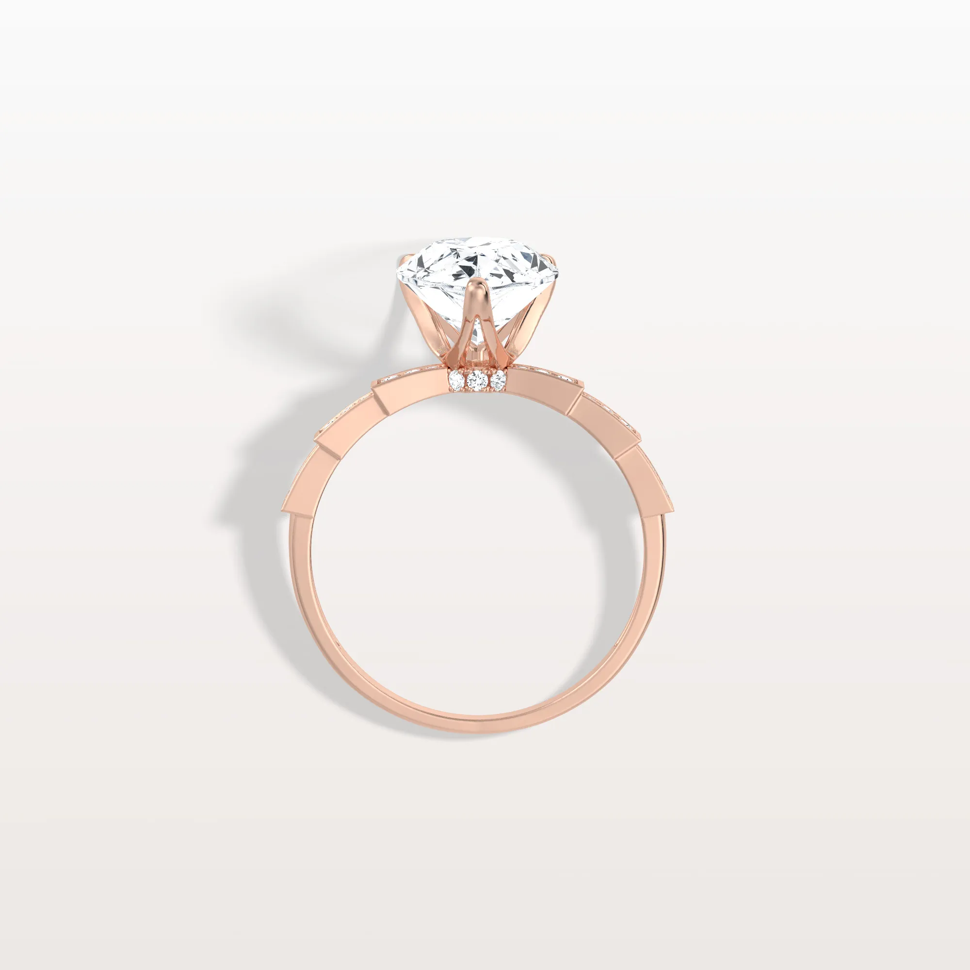 Celeste丨3CT Pear Cut Lab Diamond Hidden Halo Ring-Modern Style - Image 22