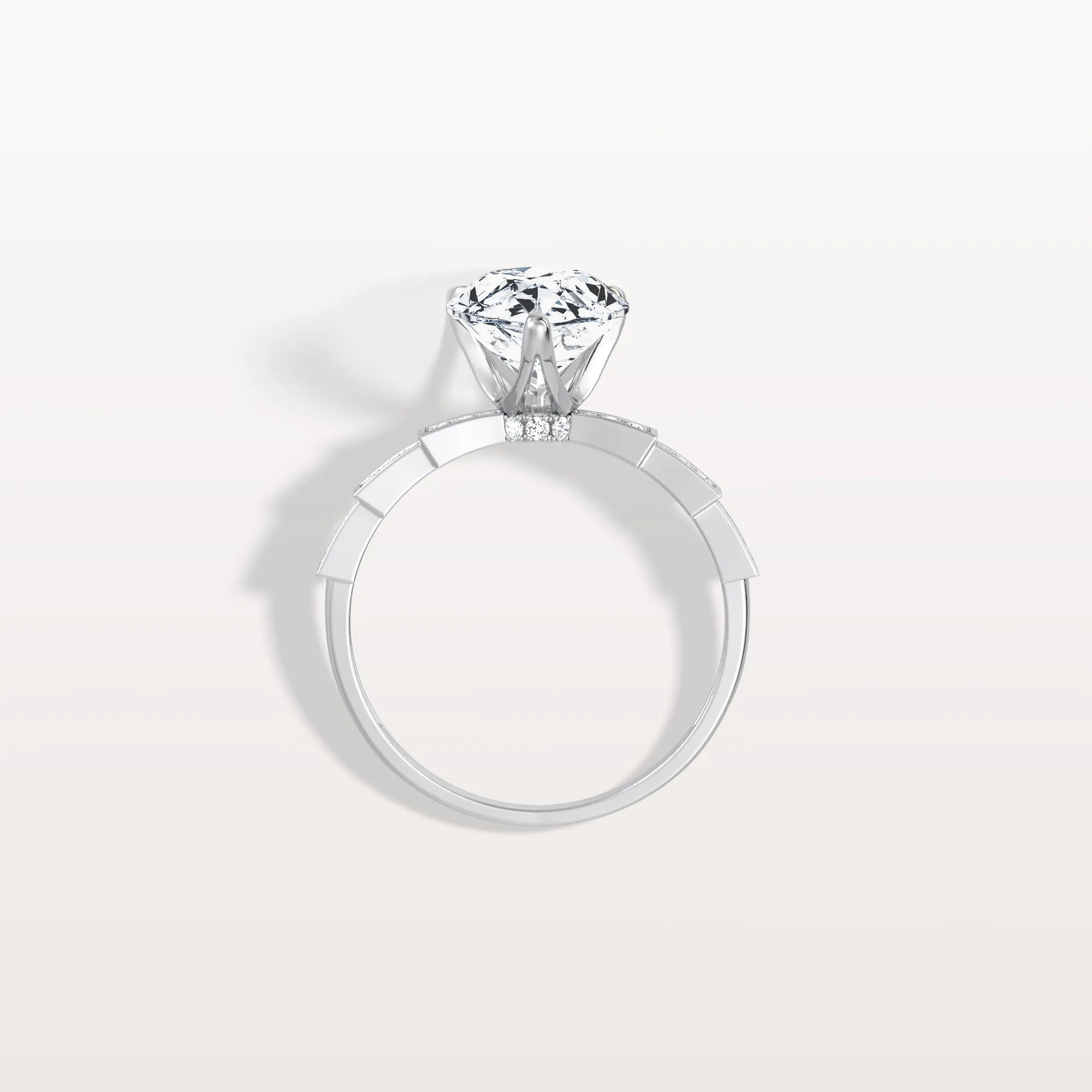 Celeste丨3CT Pear Cut Lab Diamond Hidden Halo Ring-Modern Style - Image 27