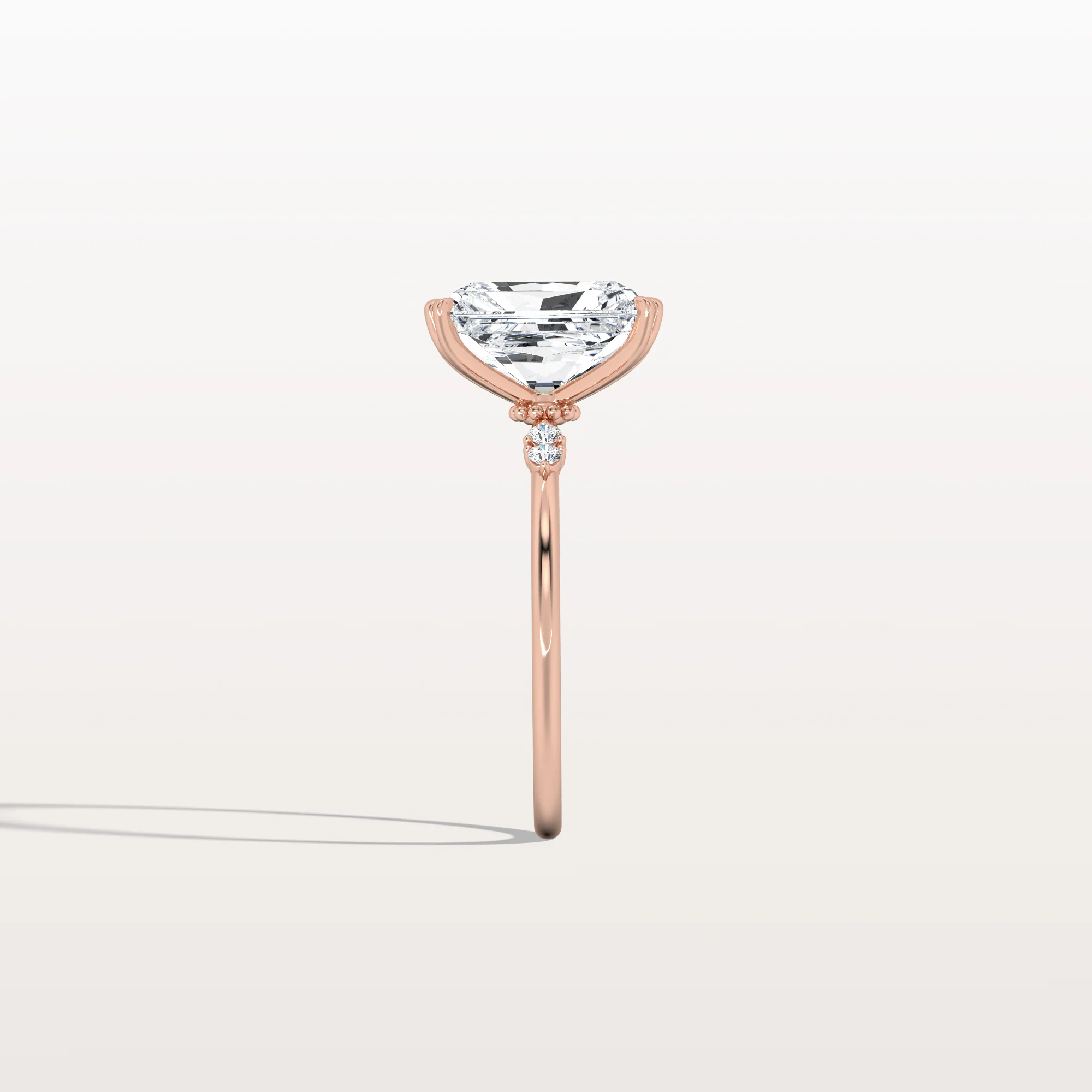 Amelie丨3CT Radiant Cut Lab Diamond Engagement Ring in 14K Solid Gold/Platinum - Image 21