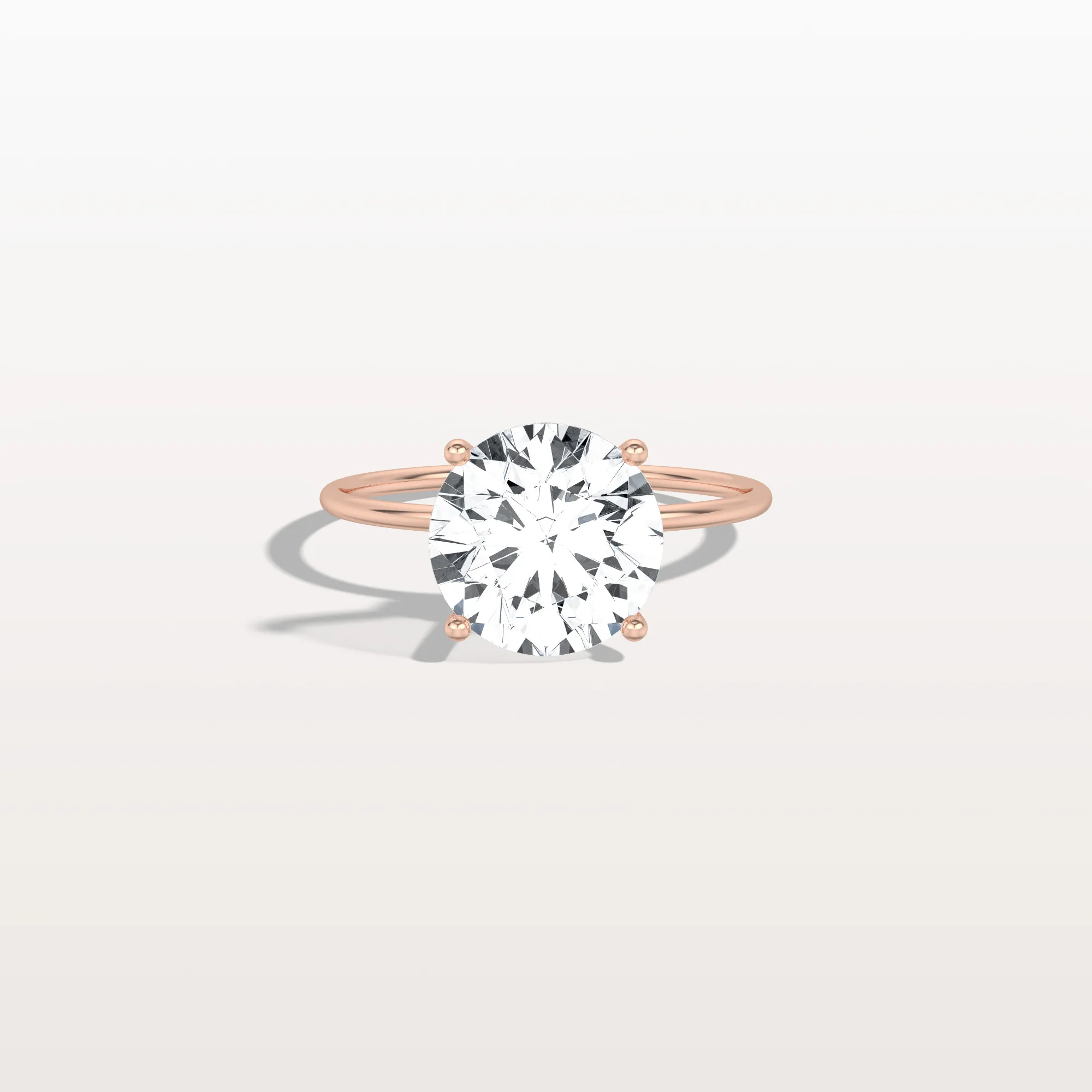 Talia丨3CT Round Lab Grown Diamond Double Hidden Halo Ring - Image 16