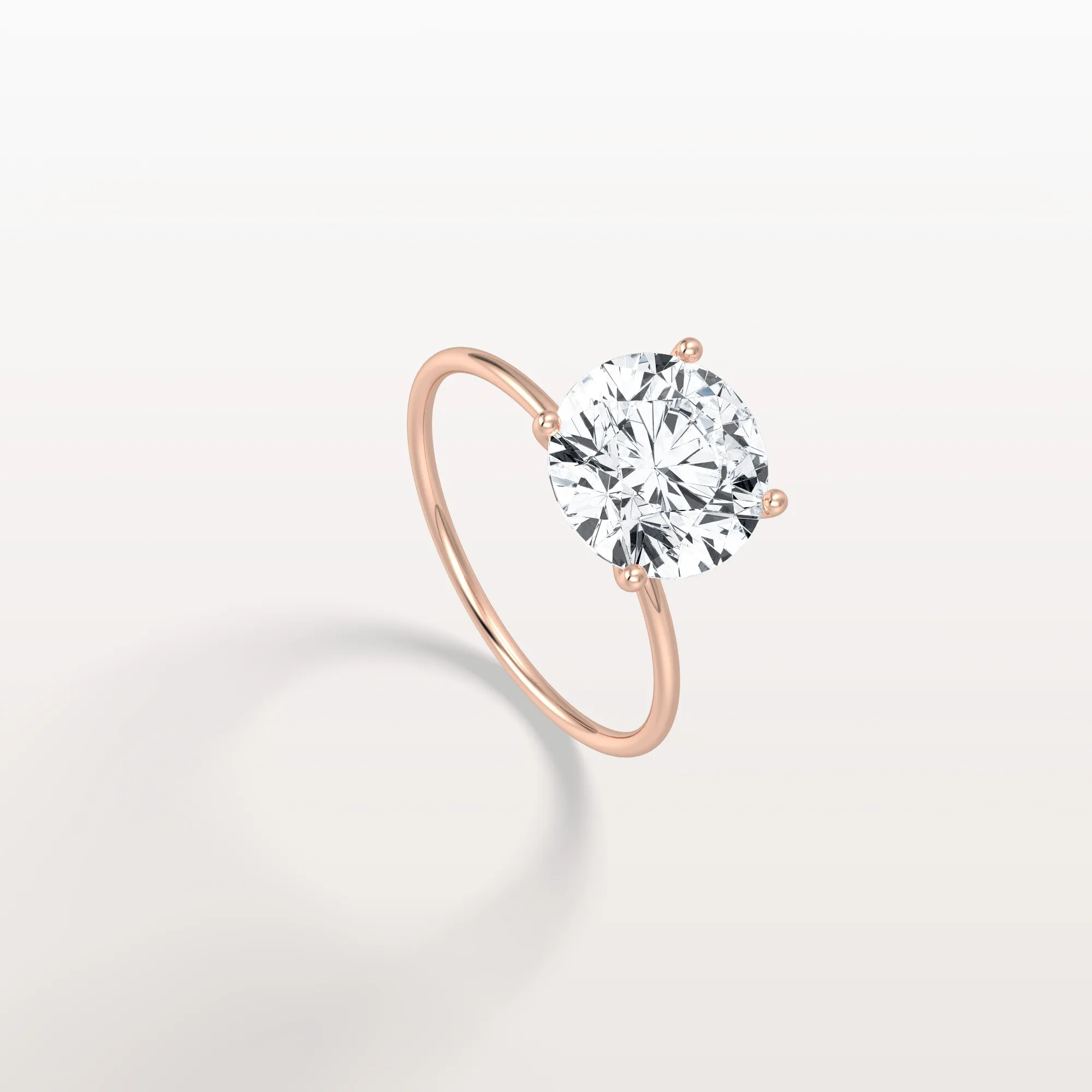 Talia丨3CT Round Lab Grown Diamond Double Hidden Halo Ring - Image 19