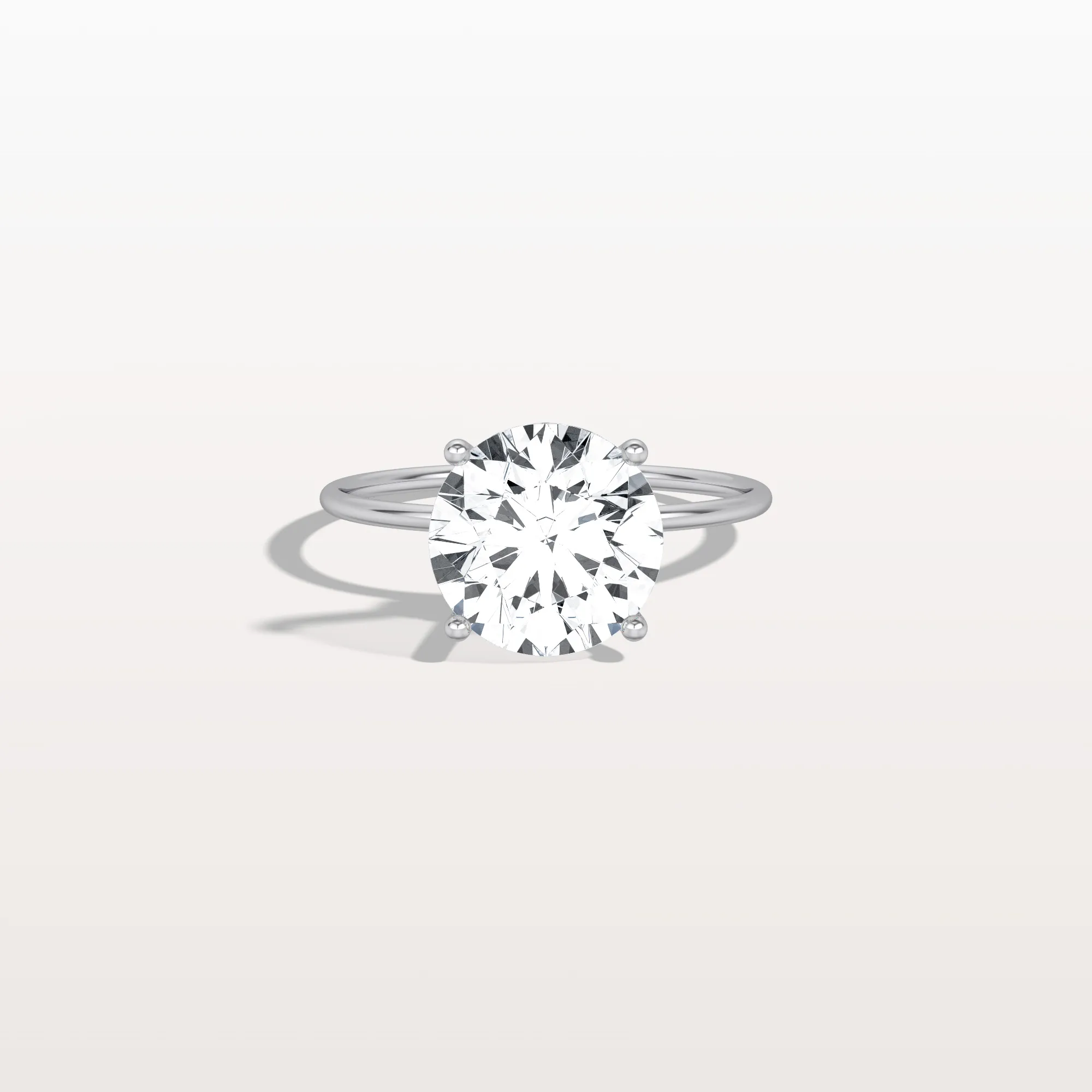 Talia丨3CT Round Lab Grown Diamond Double Hidden Halo Ring - Image 23