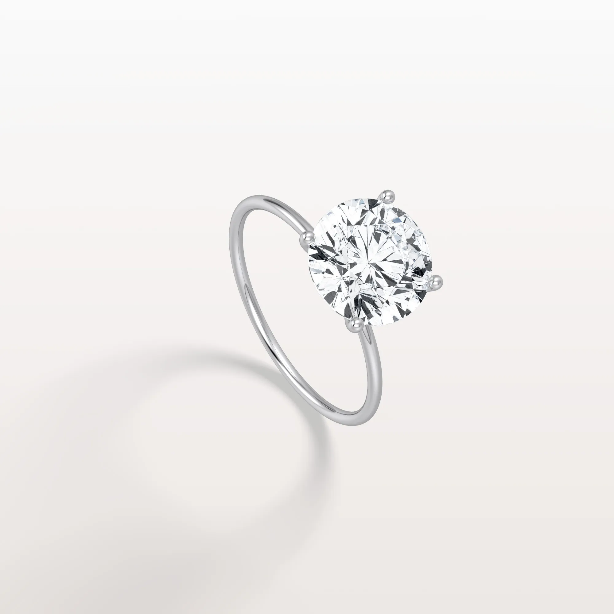 Talia丨3CT Round Lab Grown Diamond Double Hidden Halo Ring - Image 28