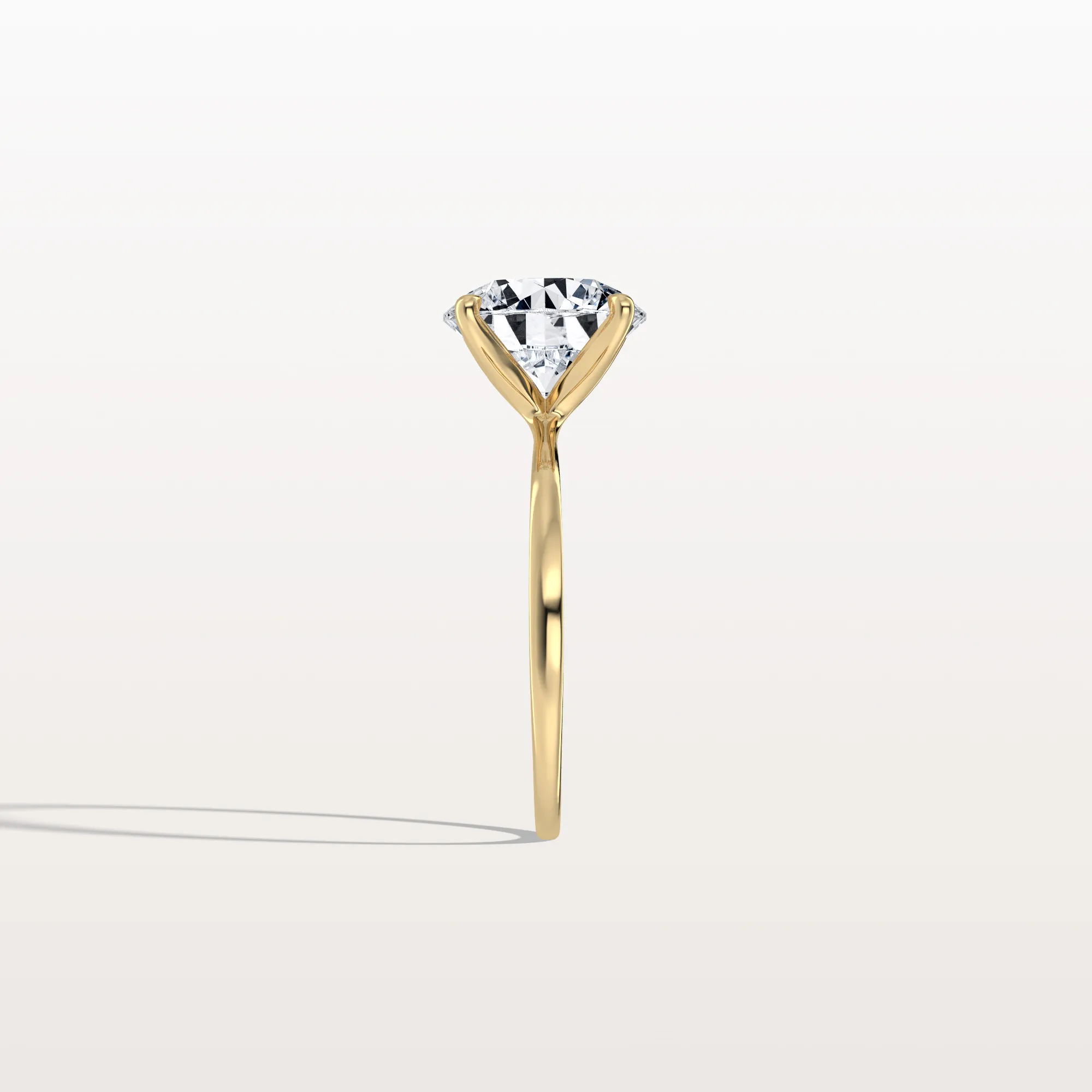 Aria丨3CT Round Lab Grown Diamond Ring In 14K Gold - Image 15