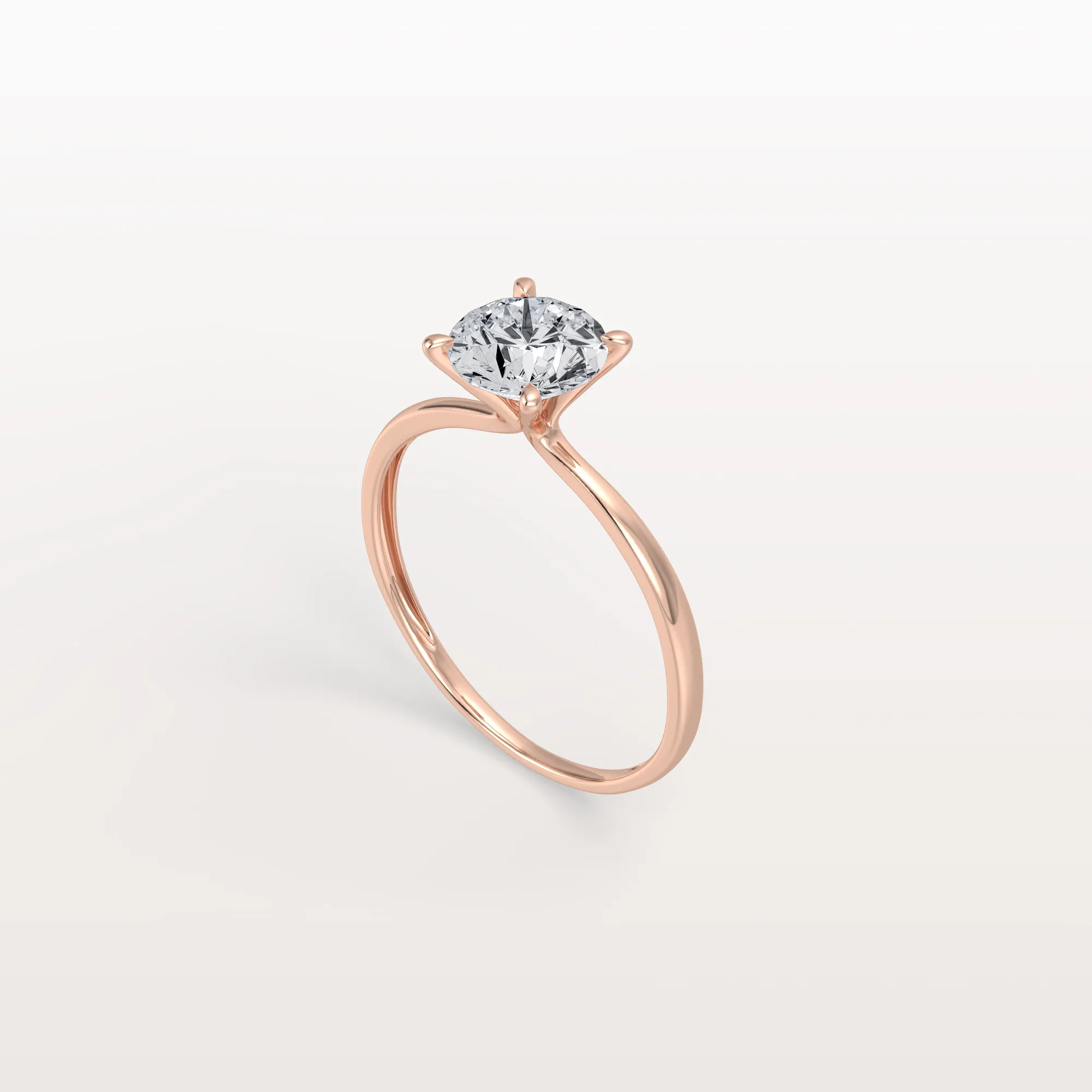 Aria丨3CT Round Lab Grown Diamond Ring In 14K Gold - Image 19