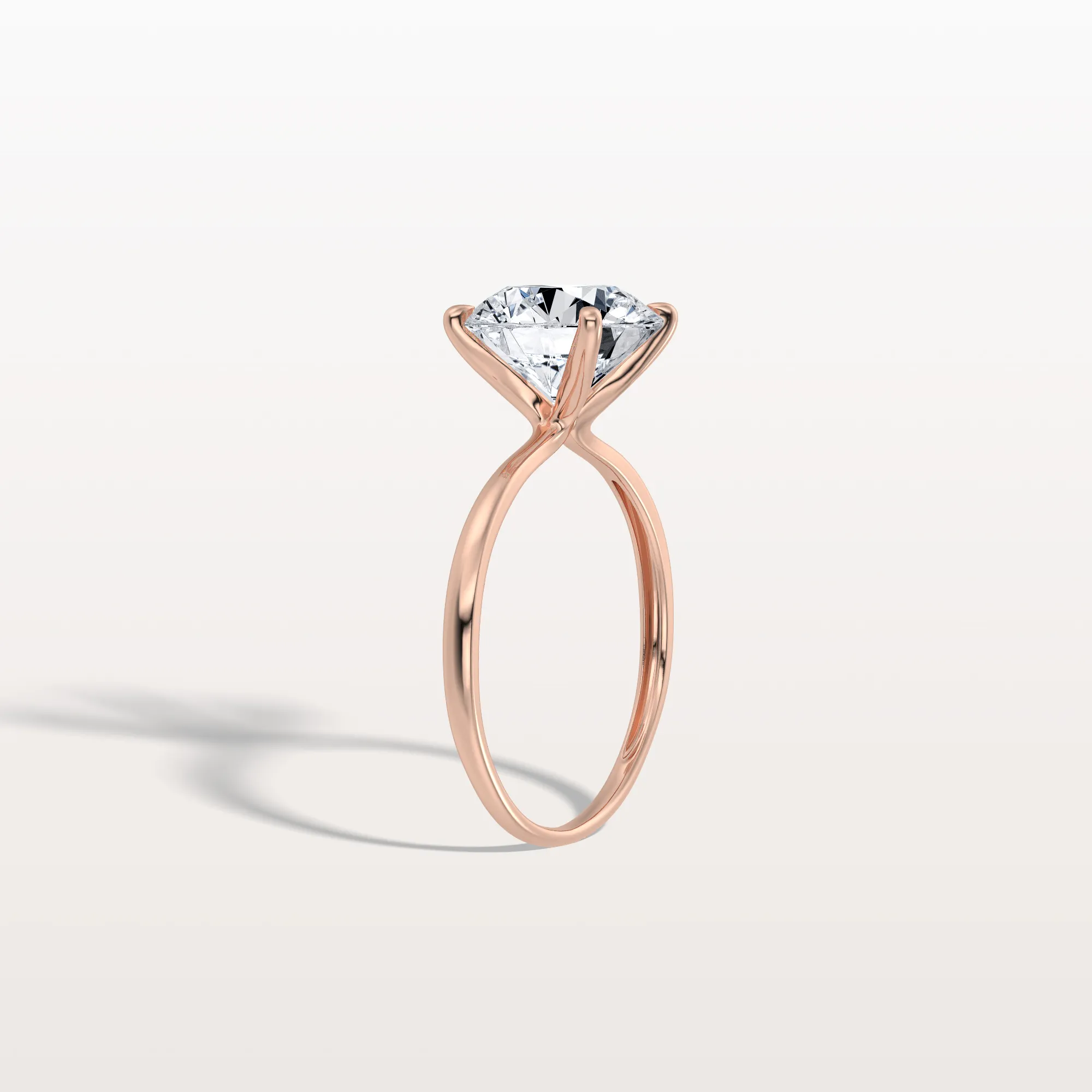 Aria丨3CT Round Lab Grown Diamond Ring In 14K Gold - Image 21