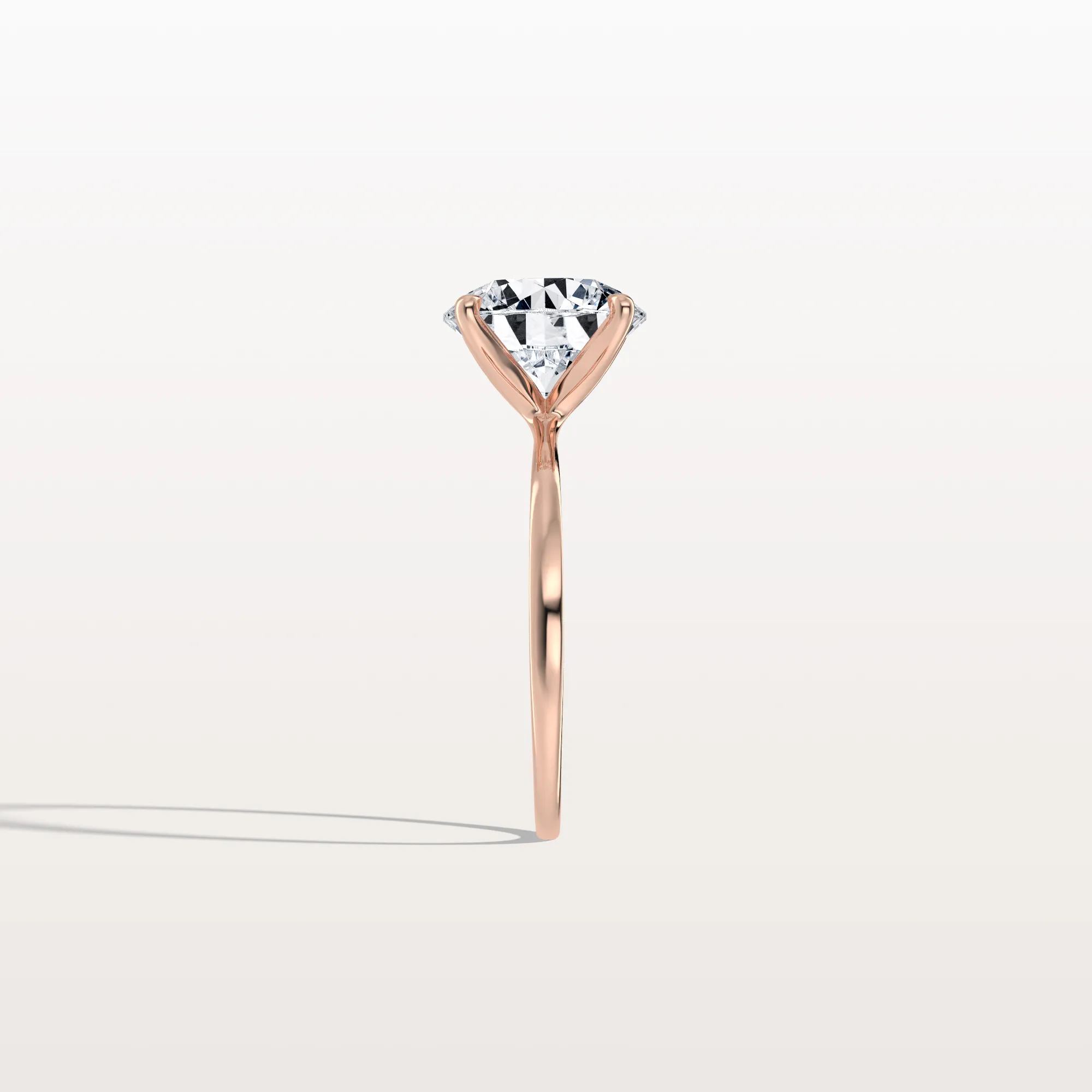 Aria丨3CT Round Lab Grown Diamond Ring In 14K Gold - Image 22