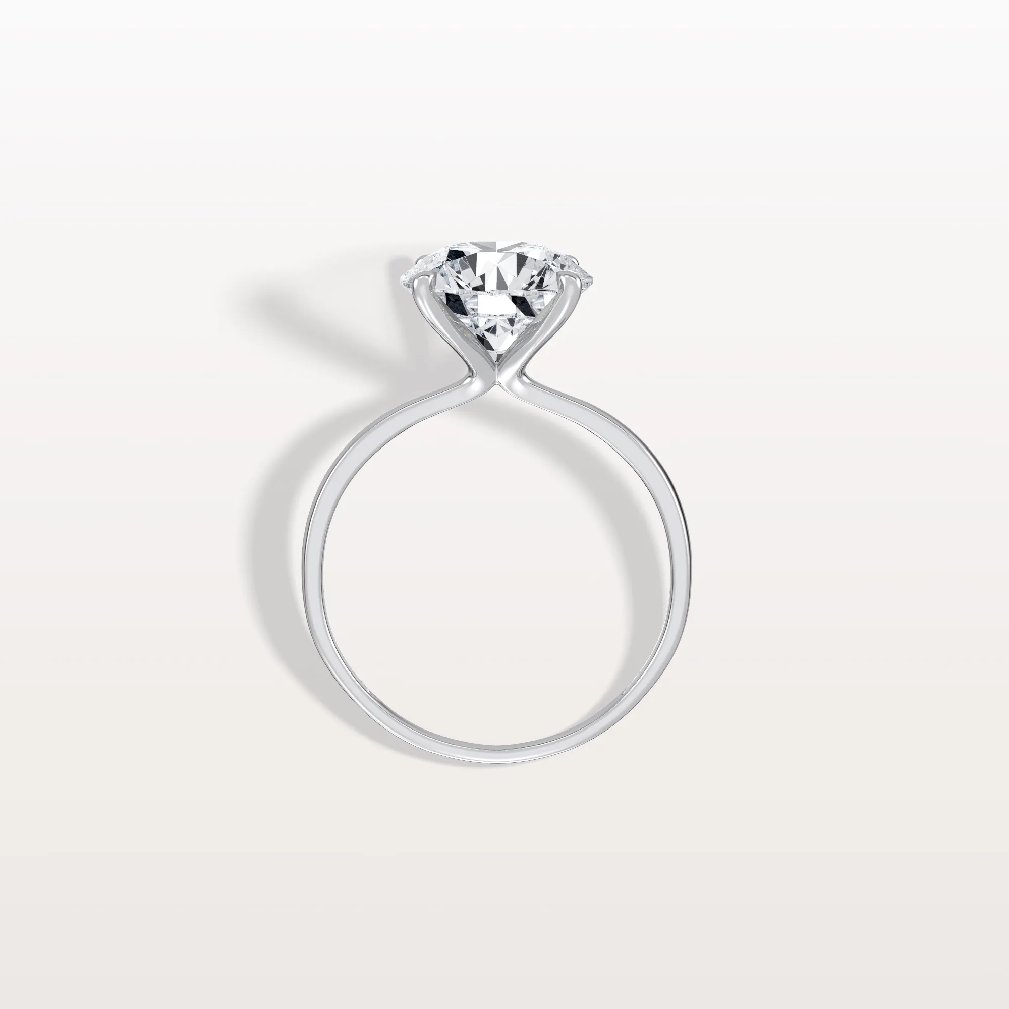 Aria丨3CT Round Lab Grown Diamond Ring In 14K Gold - Image 27