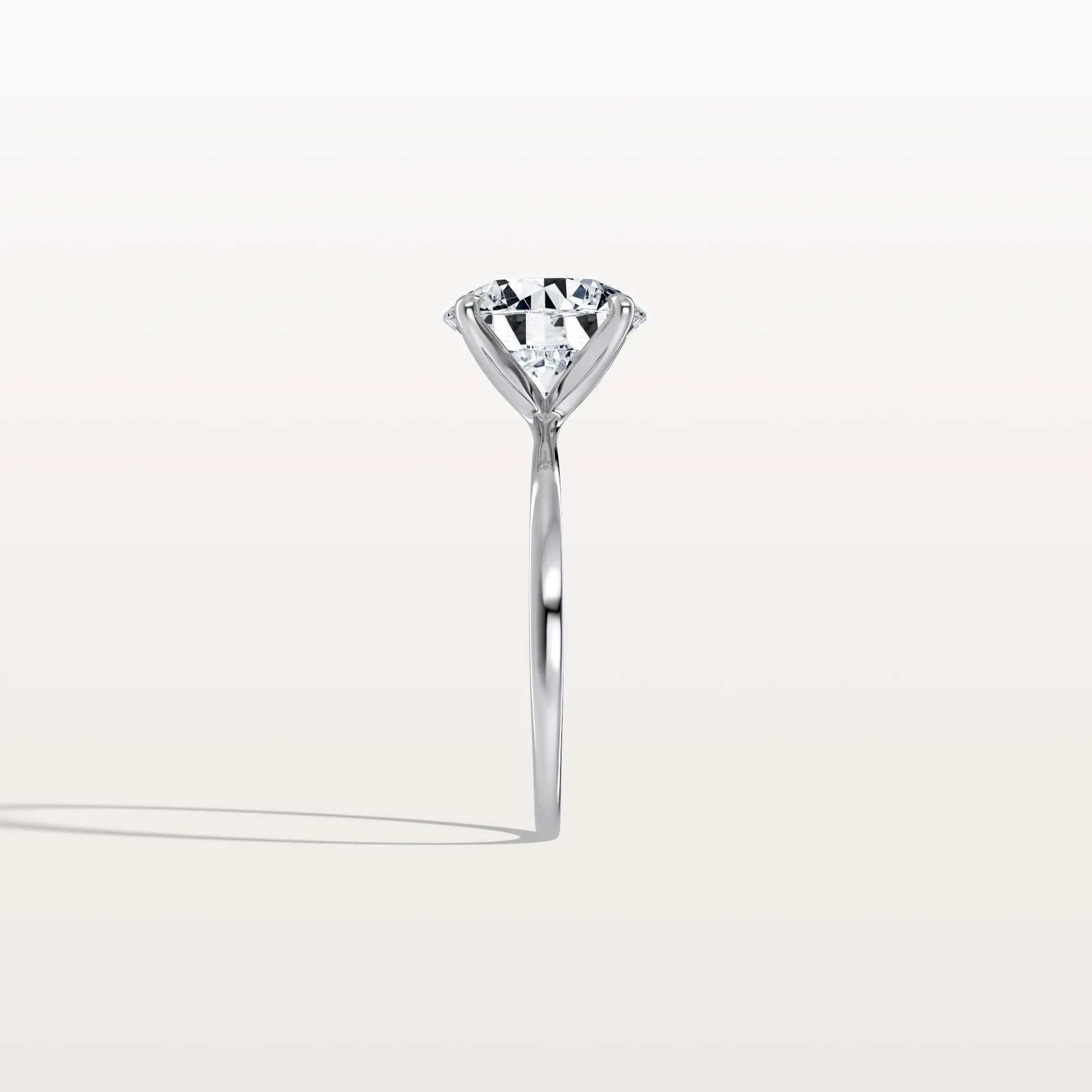 Aria丨3CT Round Lab Grown Diamond Ring In 14K Gold - Image 29