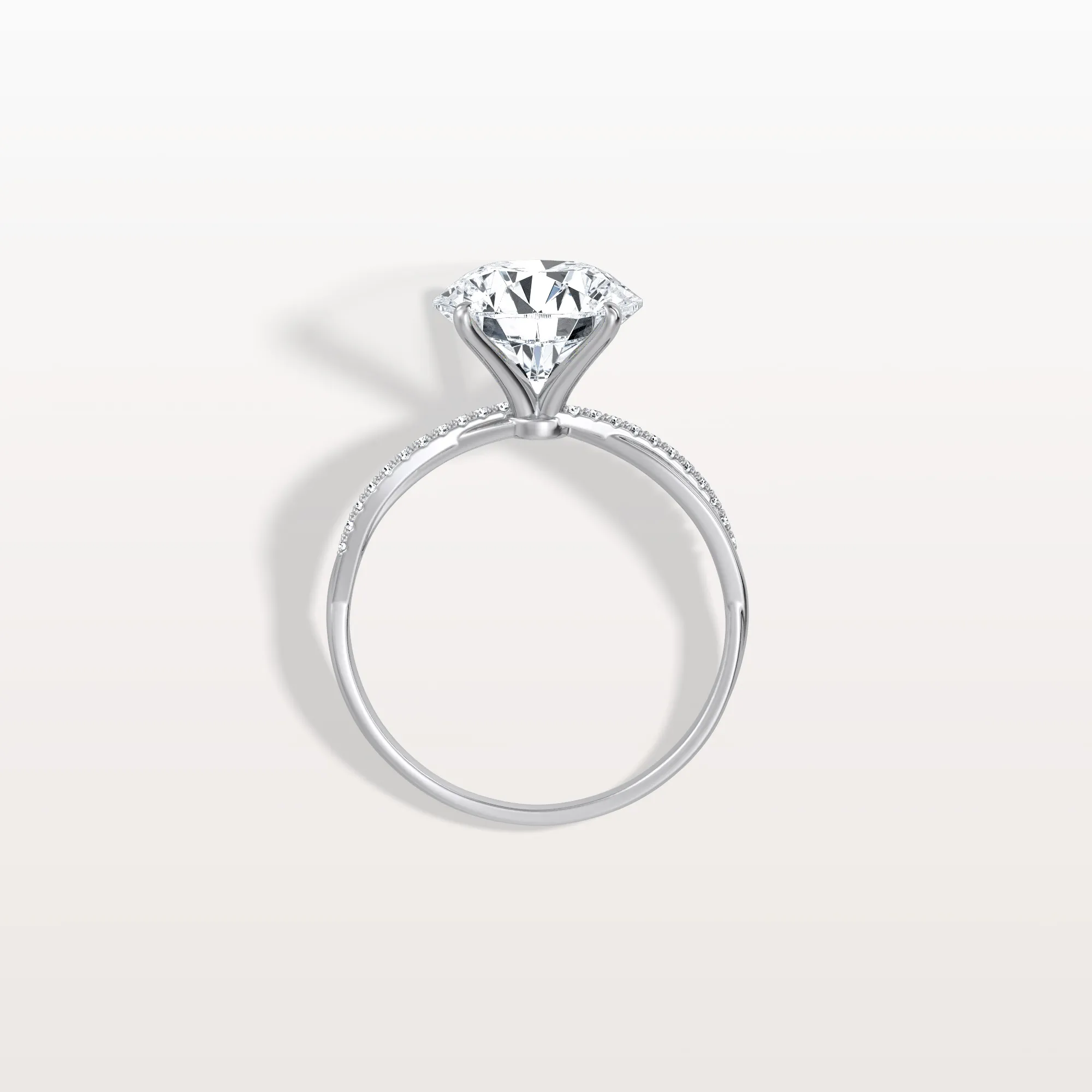 Alina丨3CT Twisted Engagement Ring with Round Lab Grown Diamond - Image 27