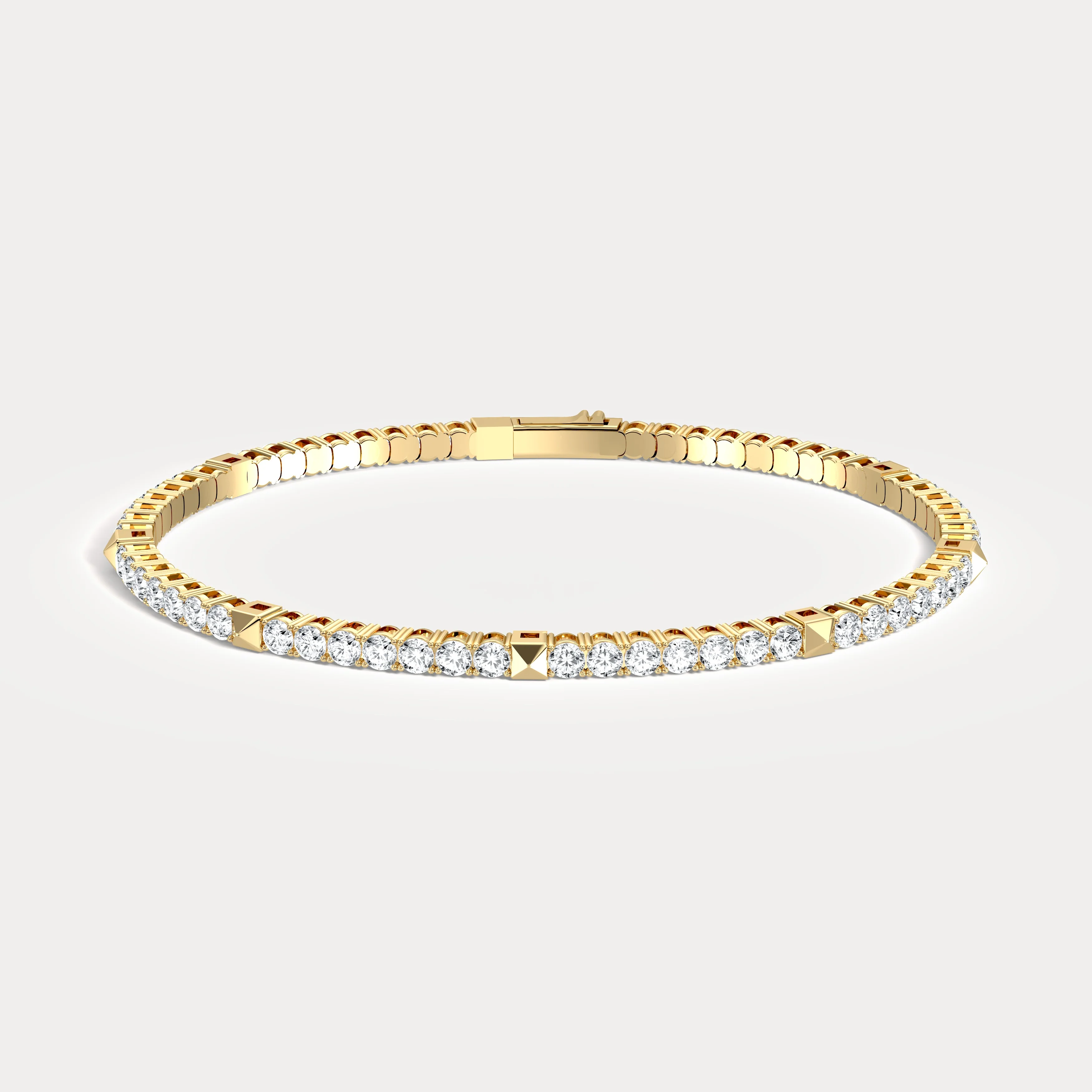 4.30CTW DEW Moissanite Flexible Bangle Bracelets - Image 10