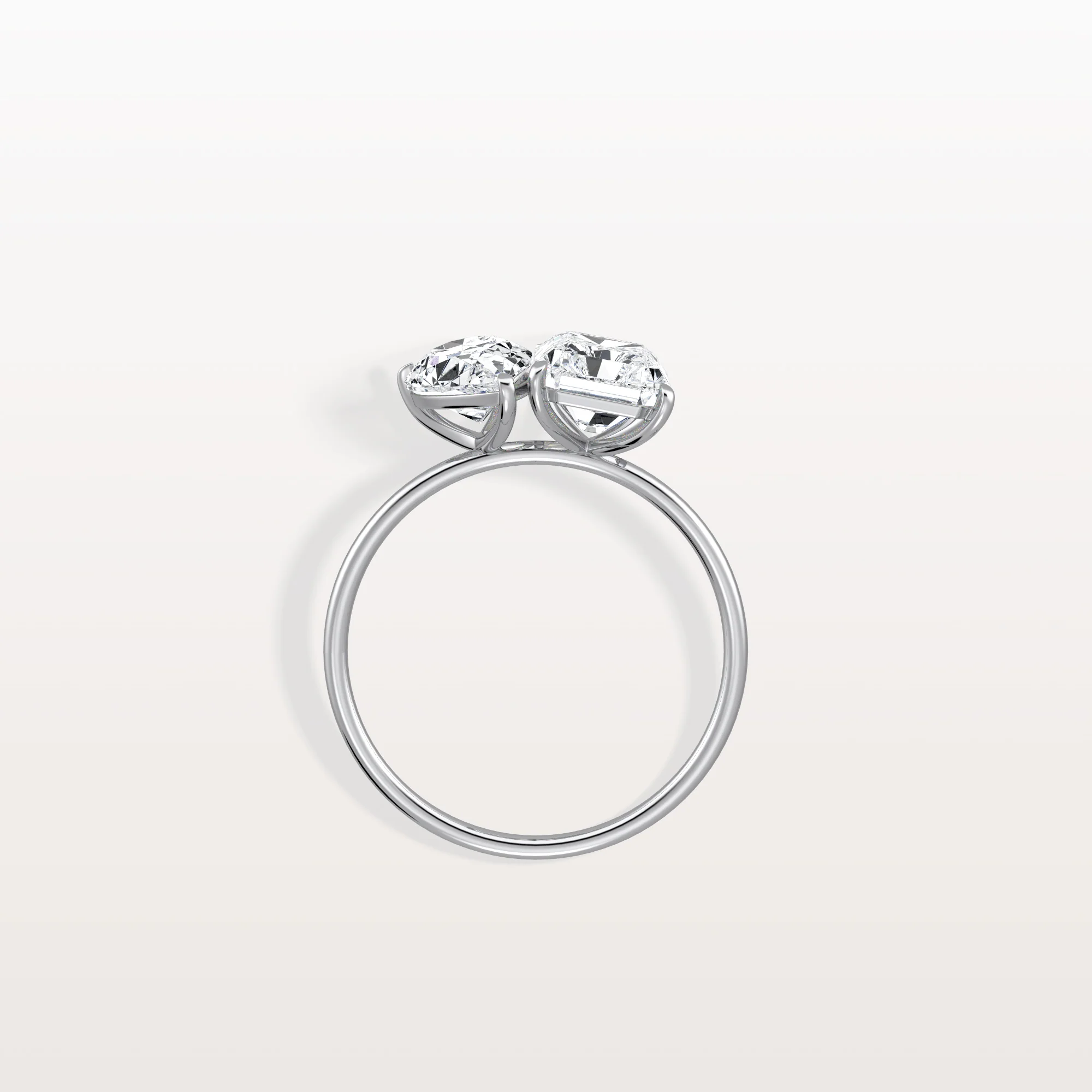 Ivory丨4CTW Lab Grown Diamond Toi Et Moi Engagement Ring In 14K Solid Gold/Platinum - Image 17