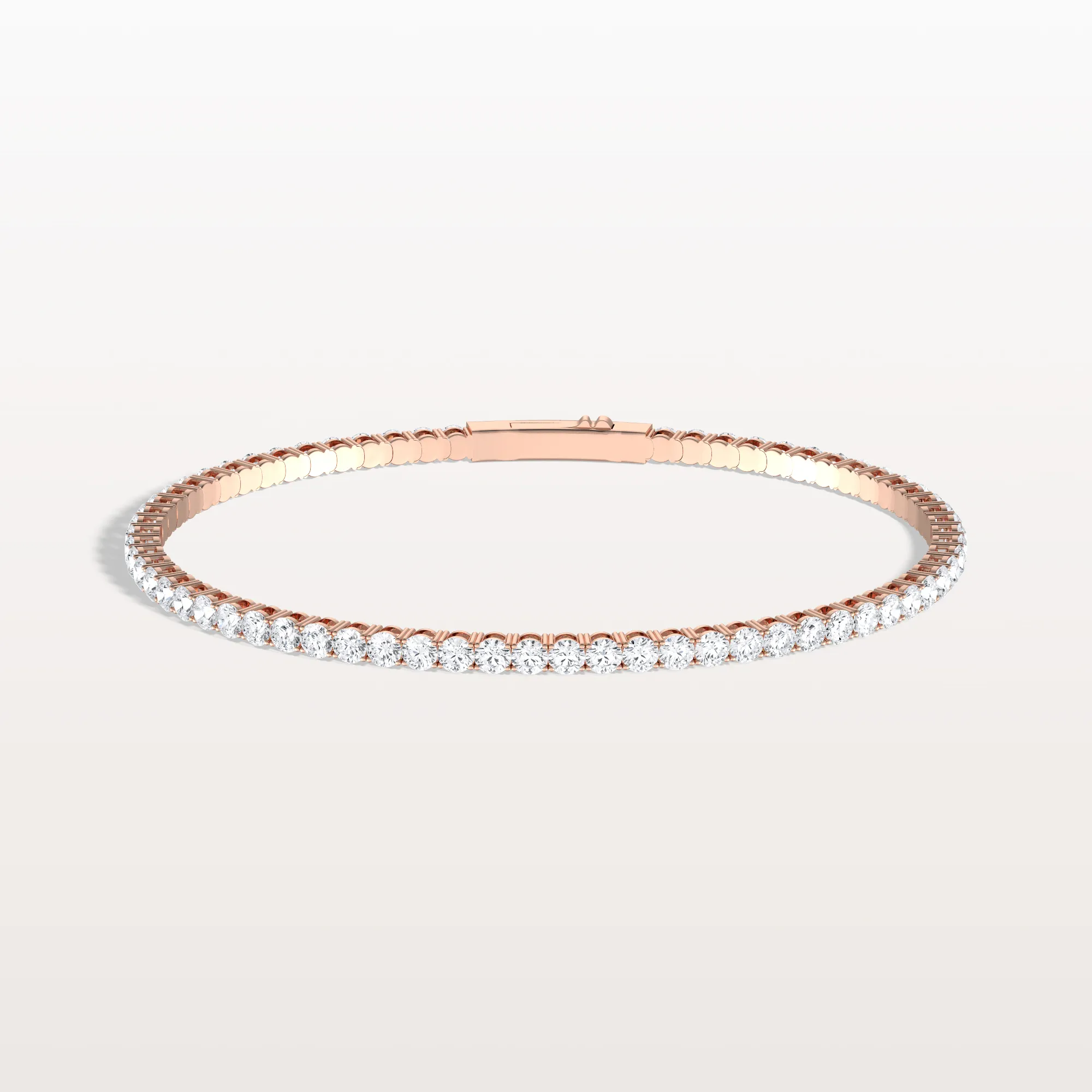 5.08CTW VVS Lab Grown Diamond Full Eternity 7.3 Inches Flexible Bangle - Image 20