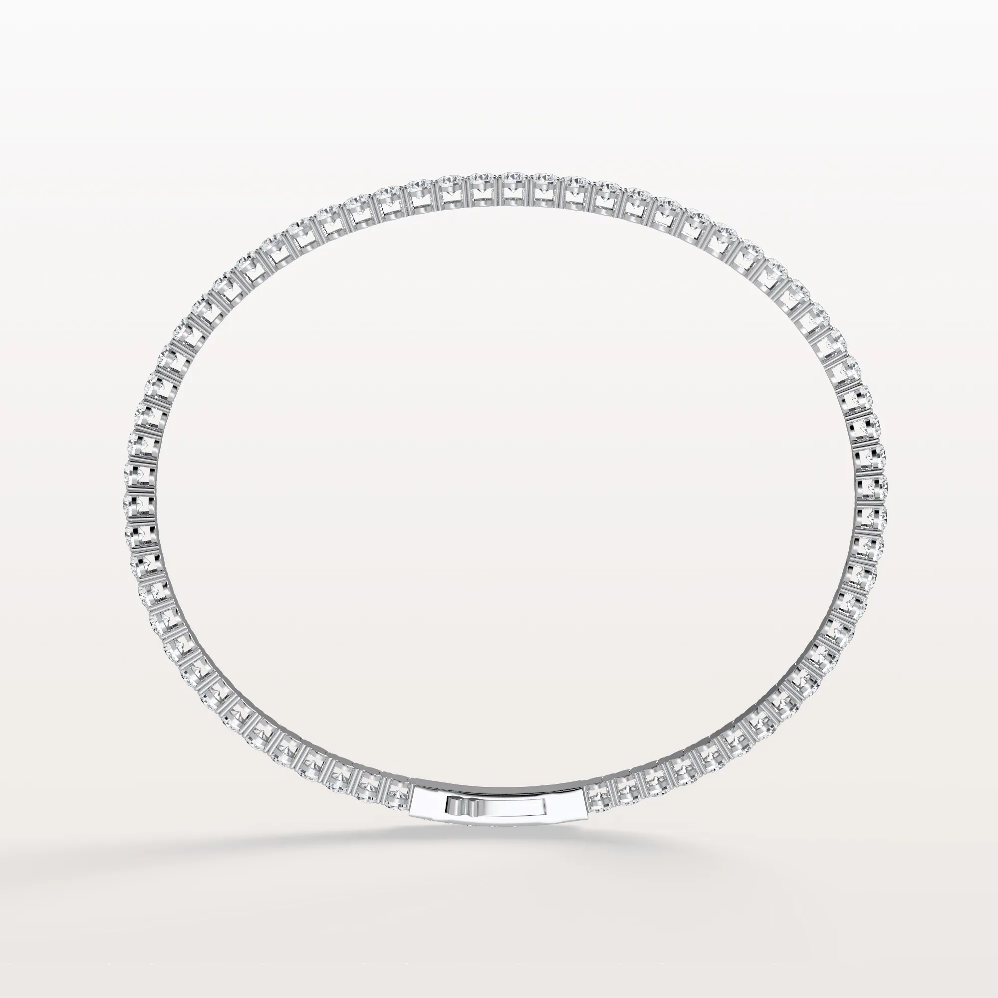 5.08CTW VVS Lab Grown Diamond Full Eternity 7.3 Inches Flexible Bangle - Image 27