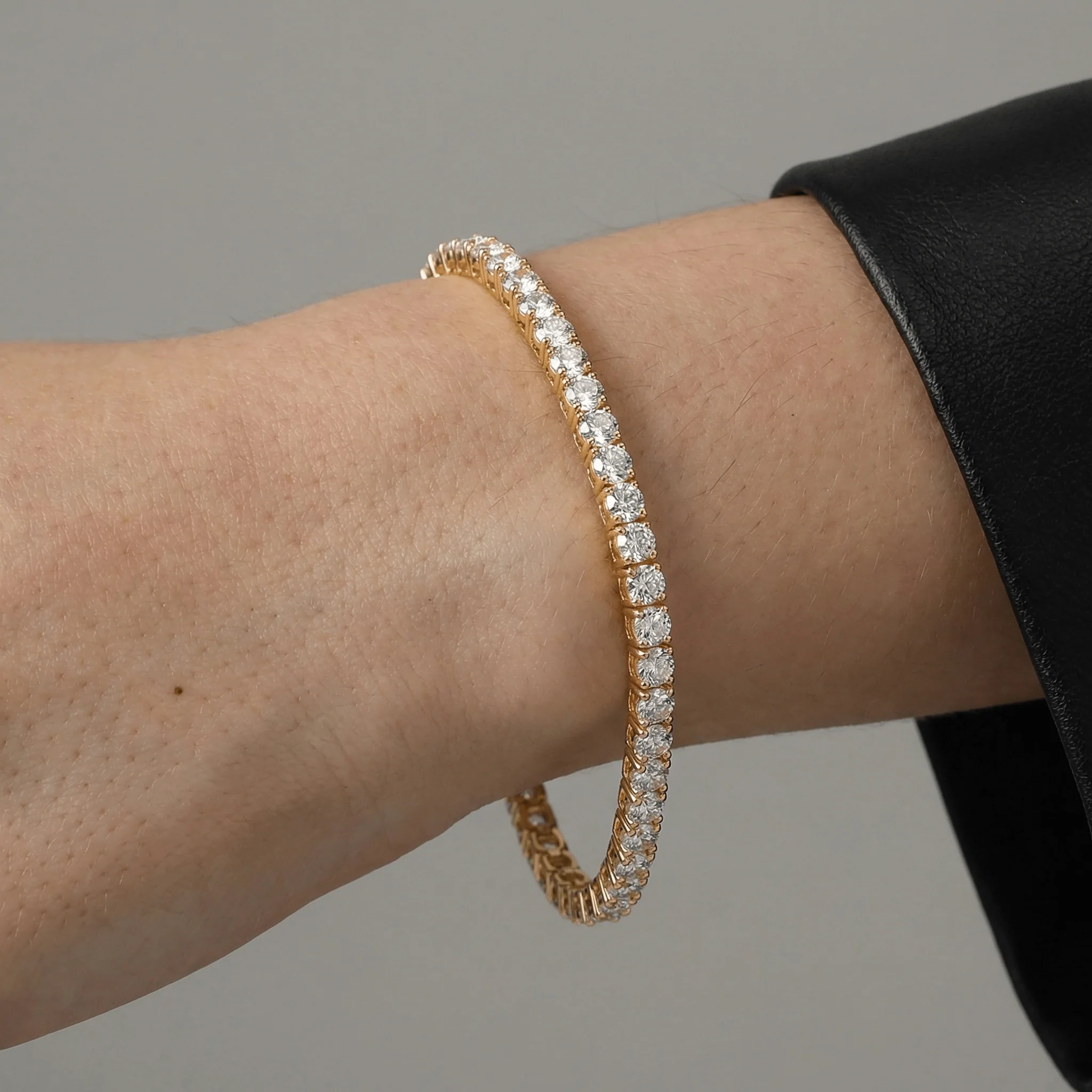 6 CTW Lab-Grown Diamond Tennis Bracelet in 14K Gold/Platinum – Classic & Timeless - Image 10