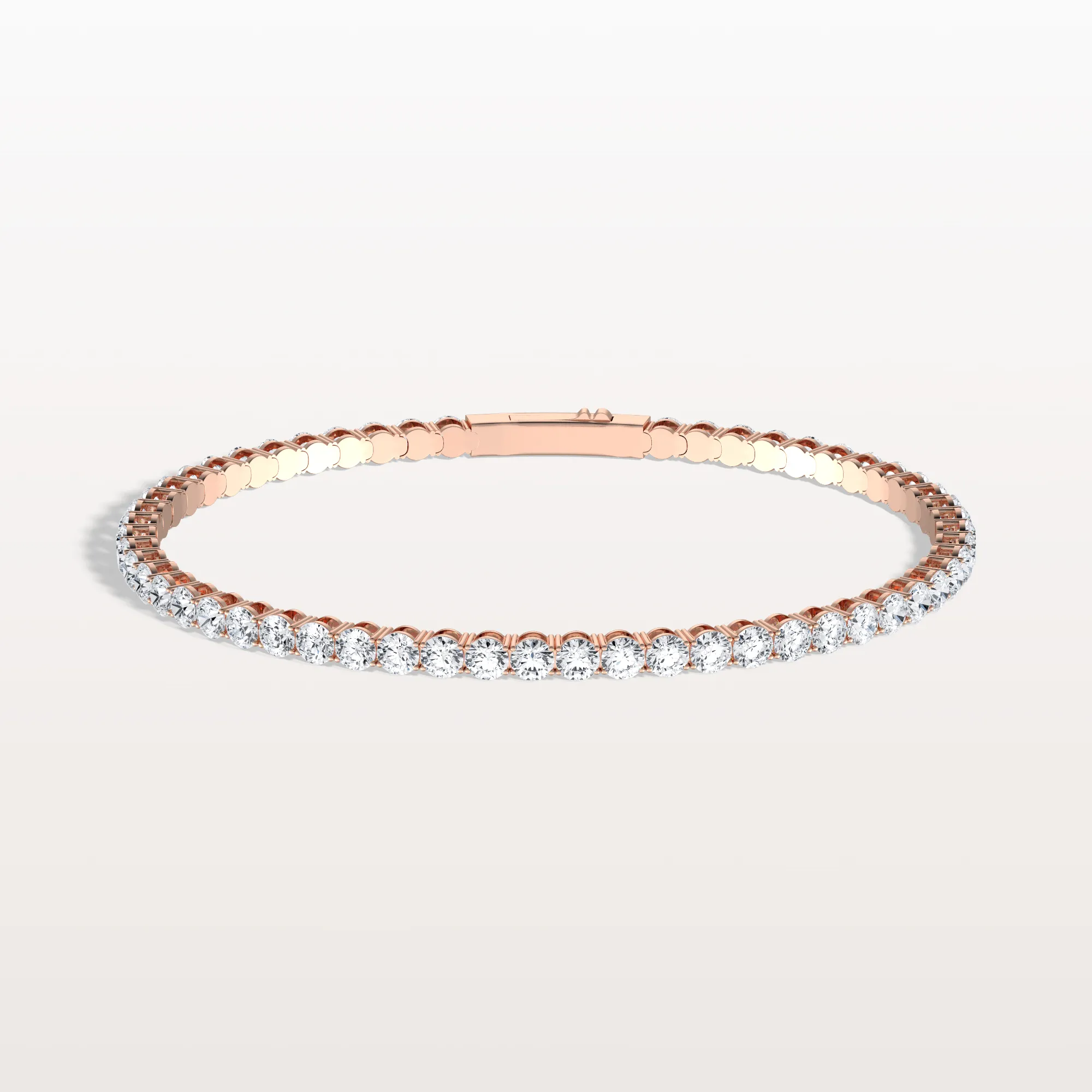 6.18CTW VVS Lab Grown Diamond Full Eternity 7.5 Inches Flexible Bangle - Image 20