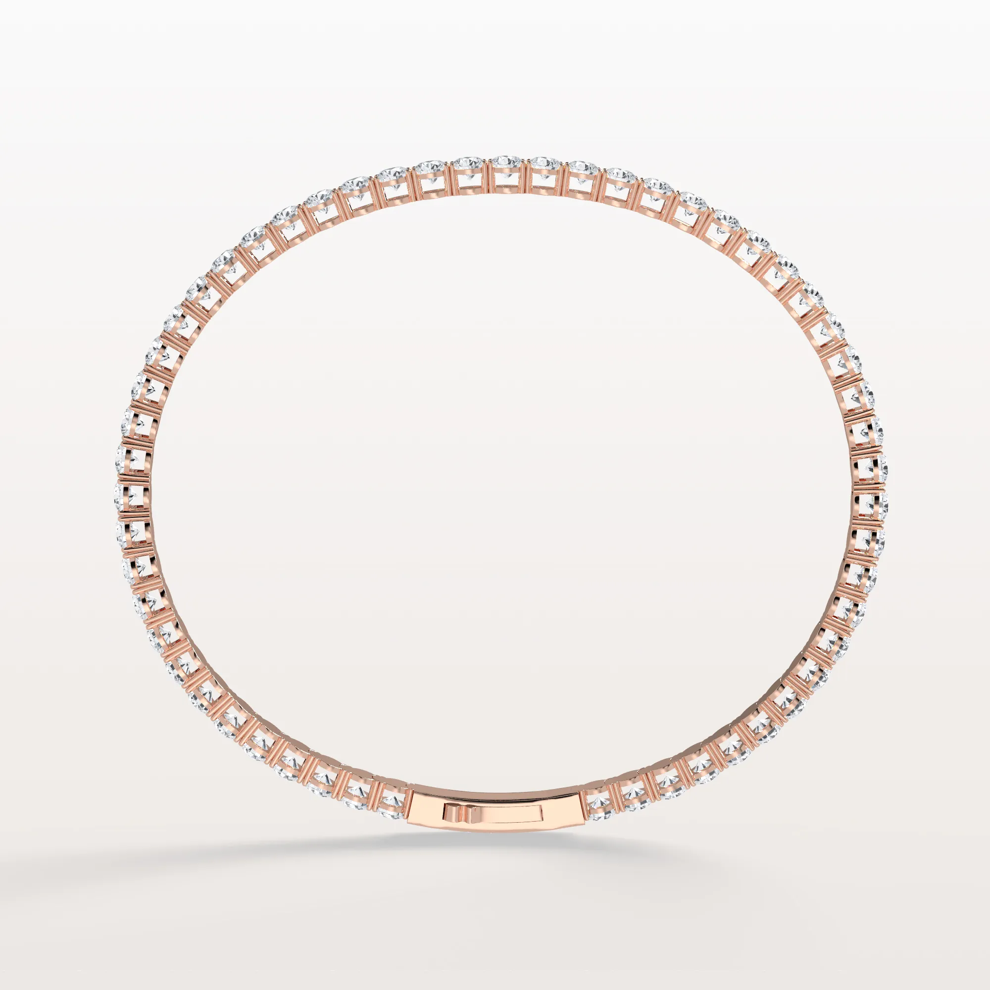 6.18CTW VVS Lab Grown Diamond Full Eternity 7.5 Inches Flexible Bangle - Image 22