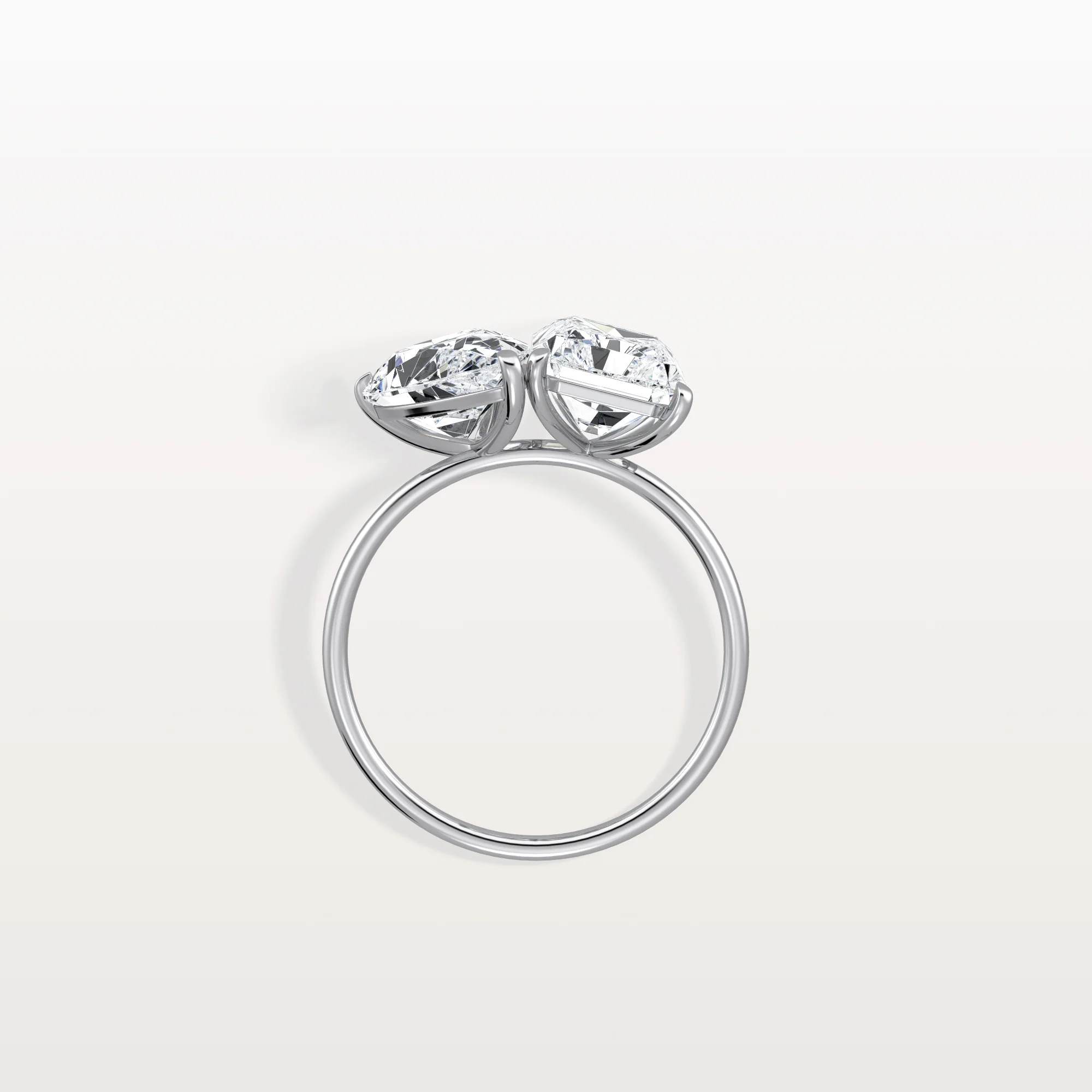 Ivory丨6CTW Lab Grown Diamond Toi Et Moi Engagement Ring In 14K Solid Gold/Platinum - Image 14
