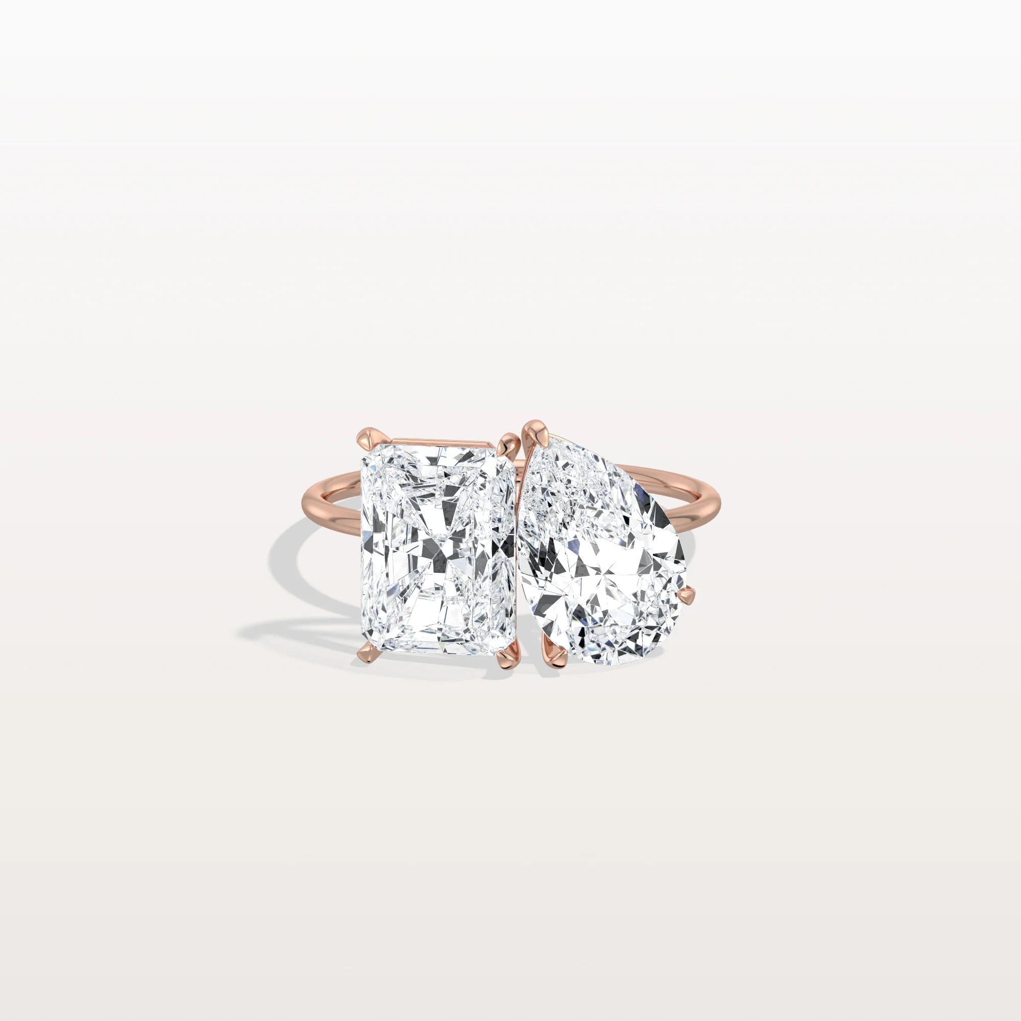 Ivory丨6CTW Lab Grown Diamond Toi Et Moi Engagement Ring In 14K Solid Gold/Platinum - Image 18