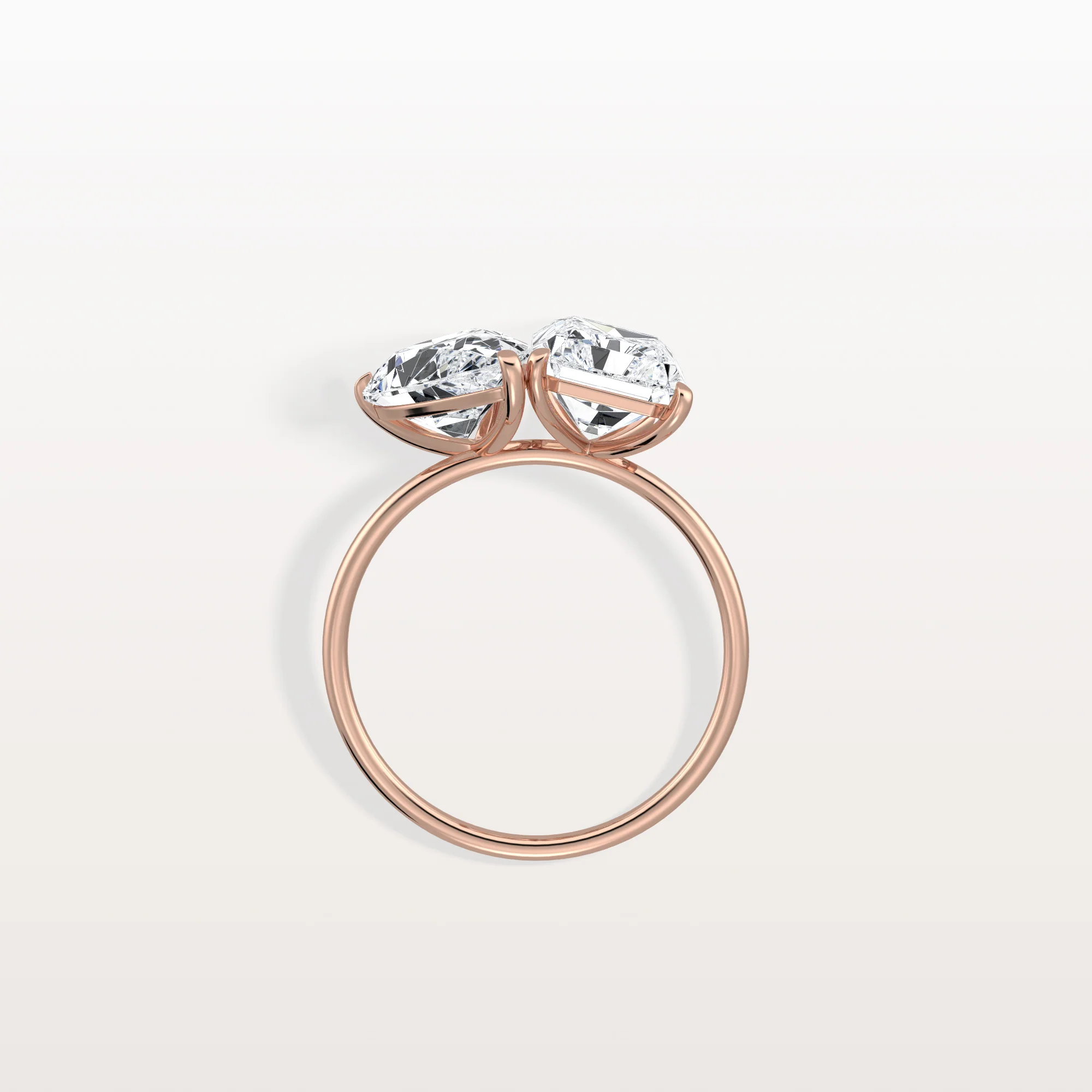 Ivory丨6CTW Lab Grown Diamond Toi Et Moi Engagement Ring In 14K Solid Gold/Platinum - Image 22