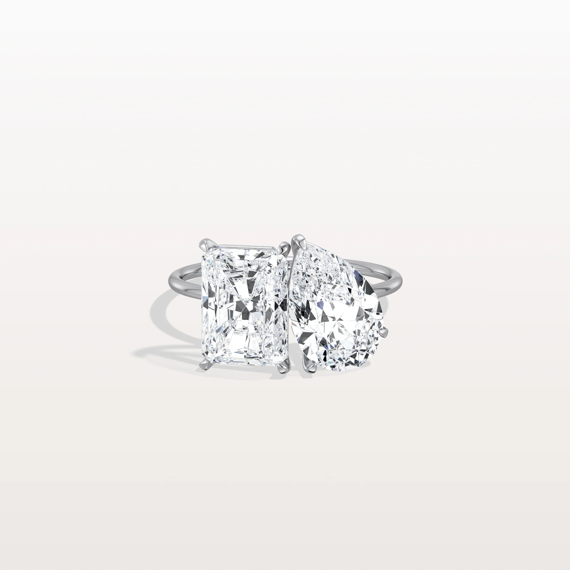 Ivory丨6CTW Lab Grown Diamond Toi Et Moi Engagement Ring In 14K Solid Gold/Platinum - Image 26
