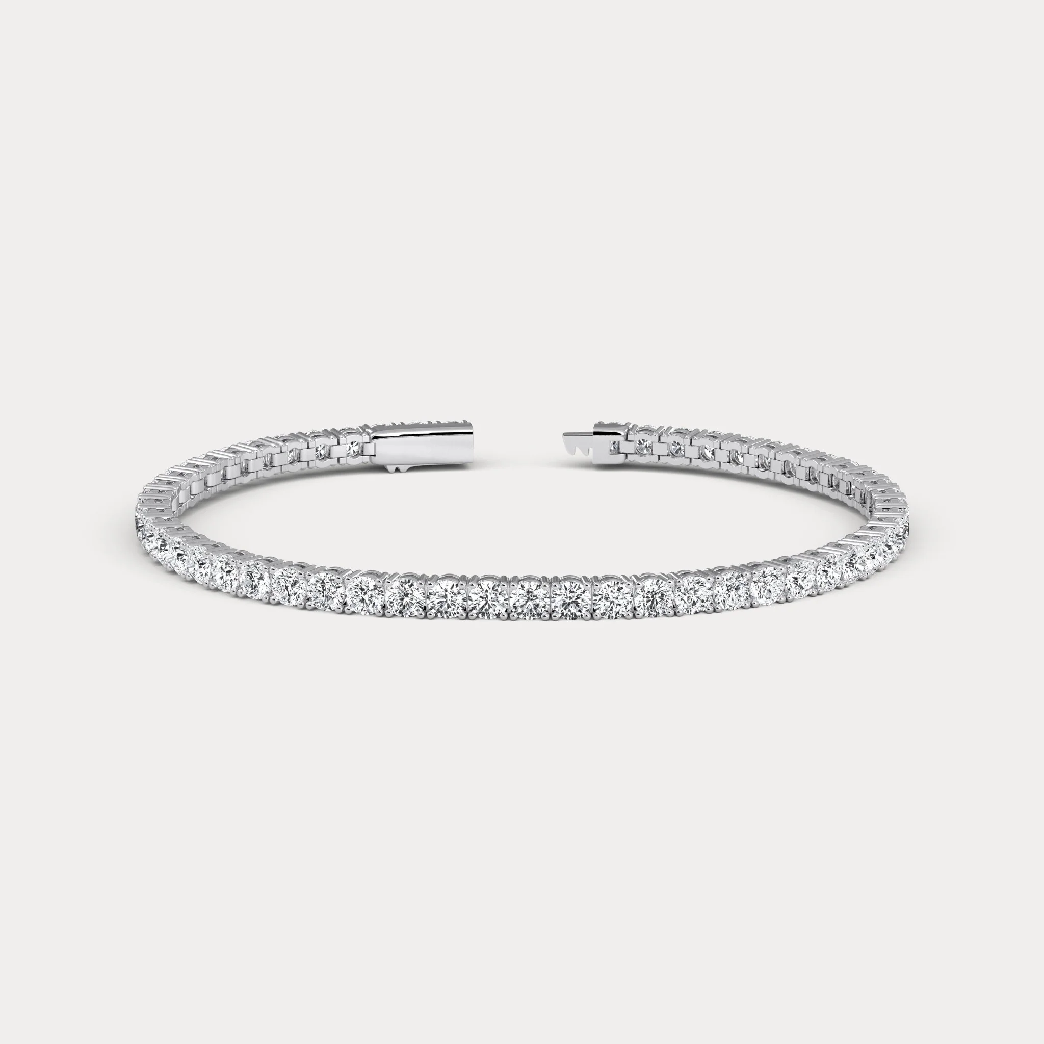7 CTW Luxury Lab-Grown Diamond Tennis Bracelet in Sterling Silver