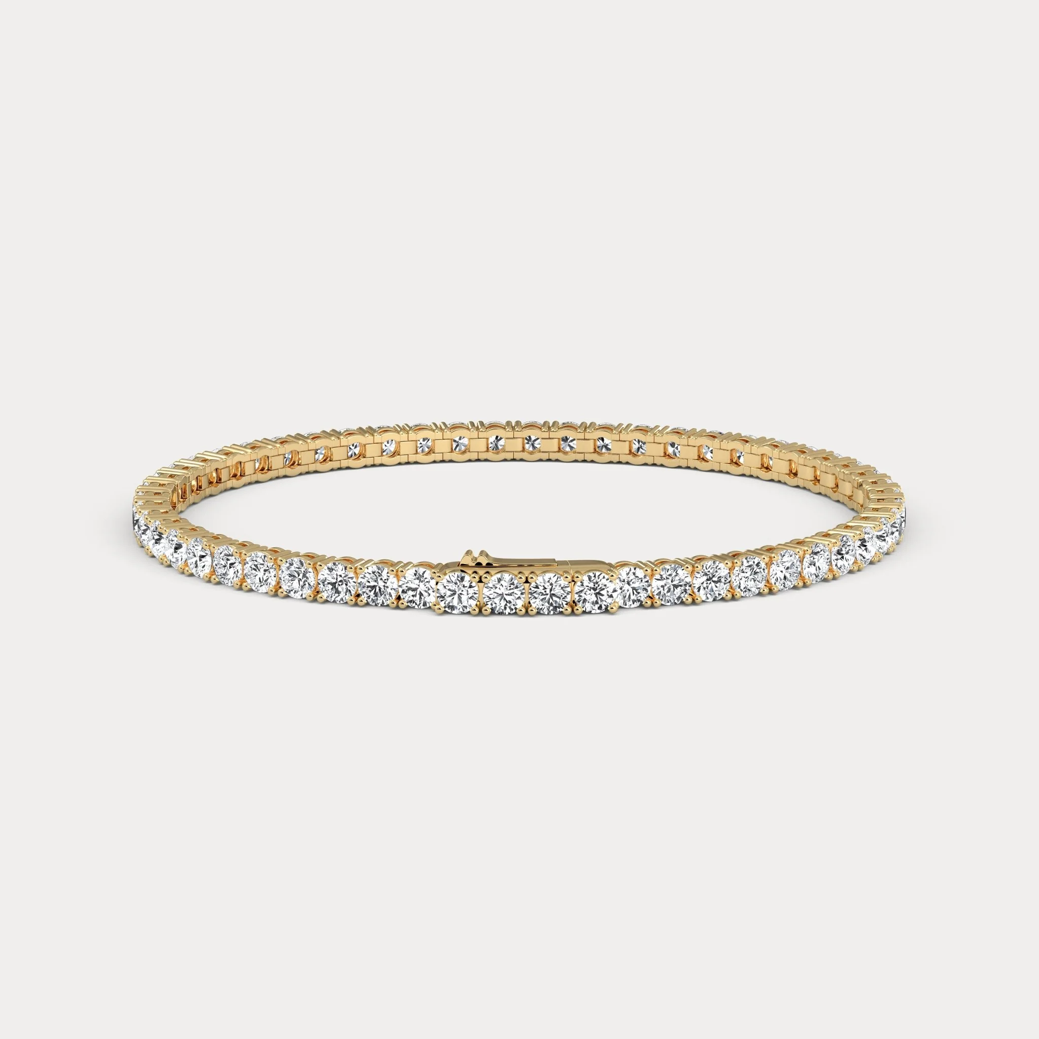 7 CTW Luxury Lab-Grown Diamond Tennis Bracelet in Sterling Silver - Image 11