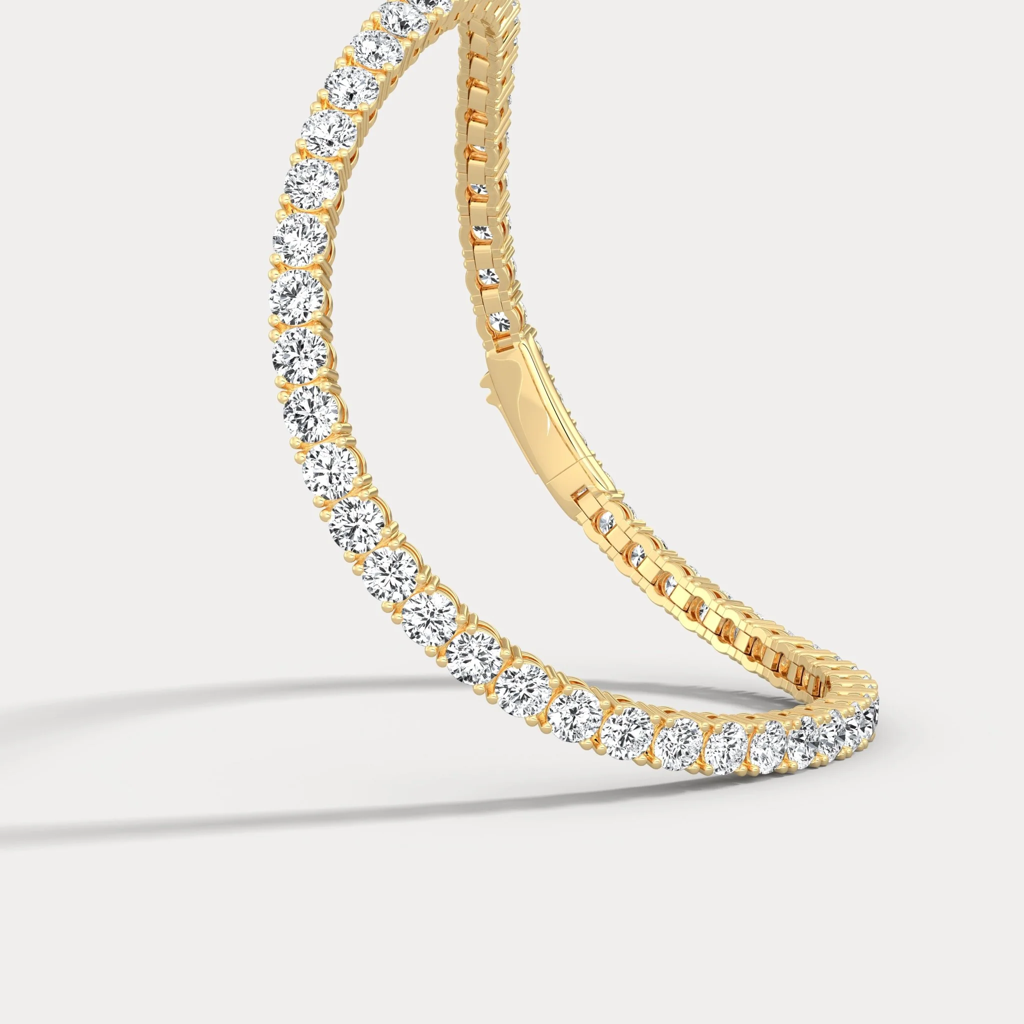 7 CTW Luxury Lab-Grown Diamond Tennis Bracelet in Sterling Silver - Image 14