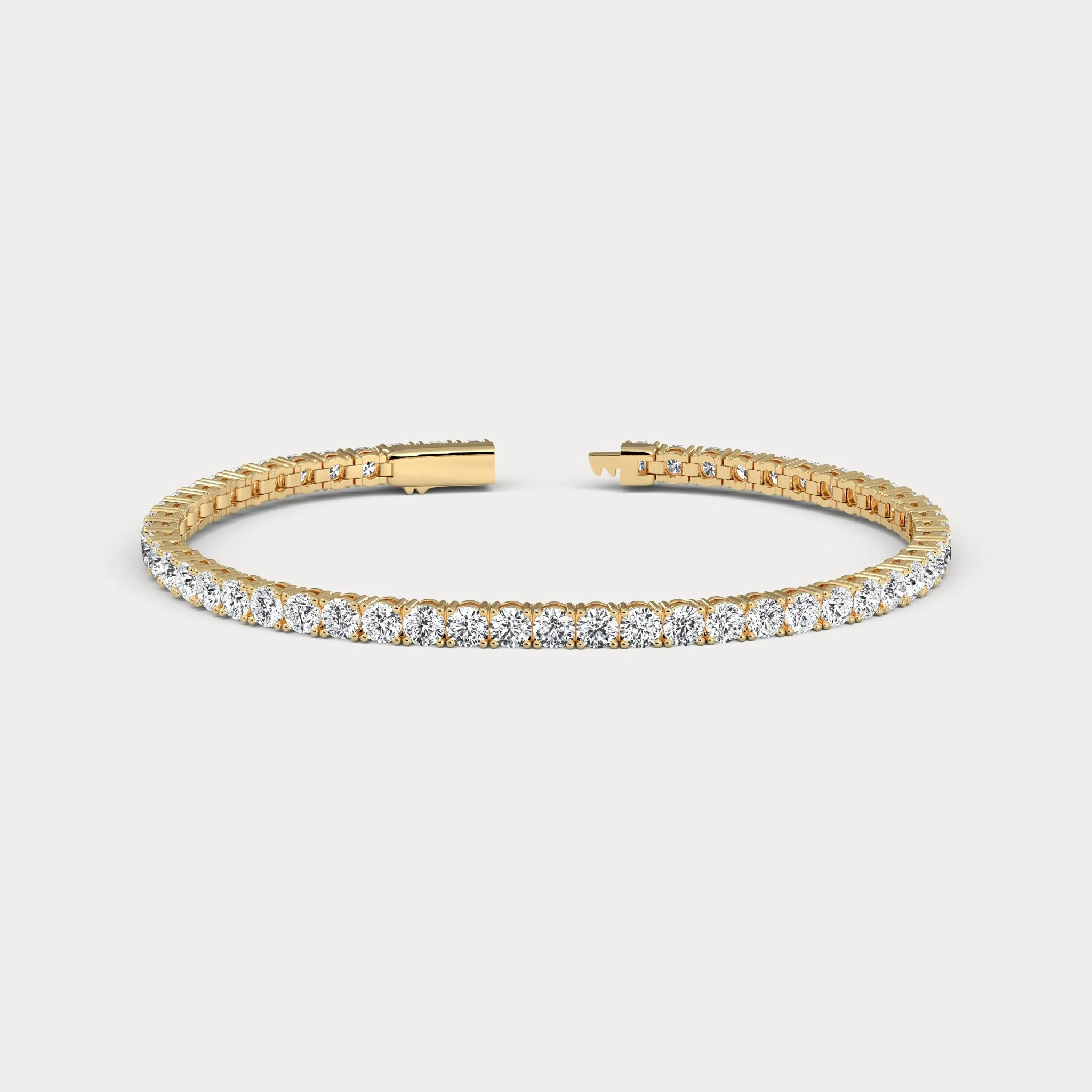 7 CTW Luxury Lab-Grown Diamond Tennis Bracelet in Sterling Silver - Image 8