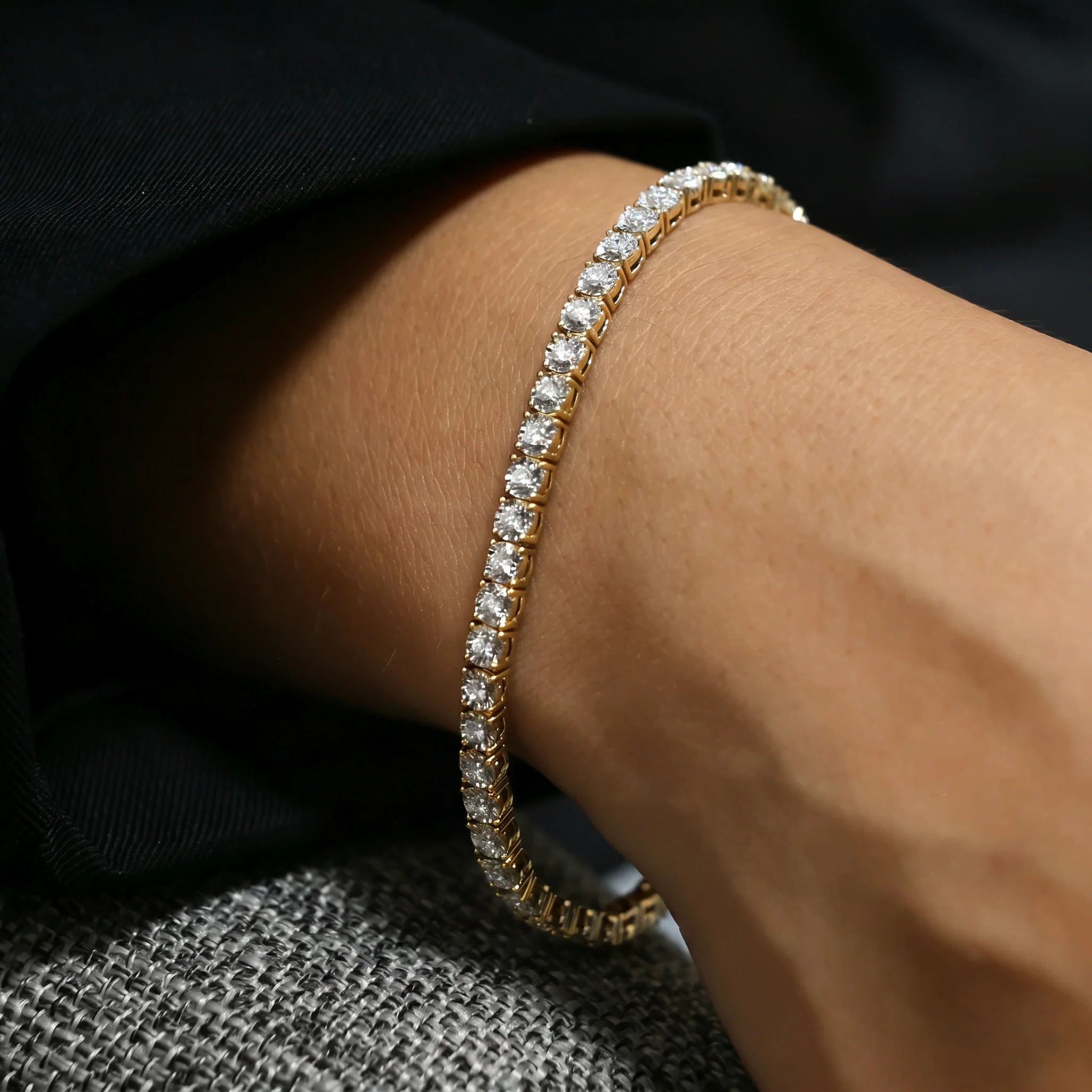 Brilliance Lab Created Diamond 1.00 CTW Tennis Bracelet in 925 Silver - Image 10
