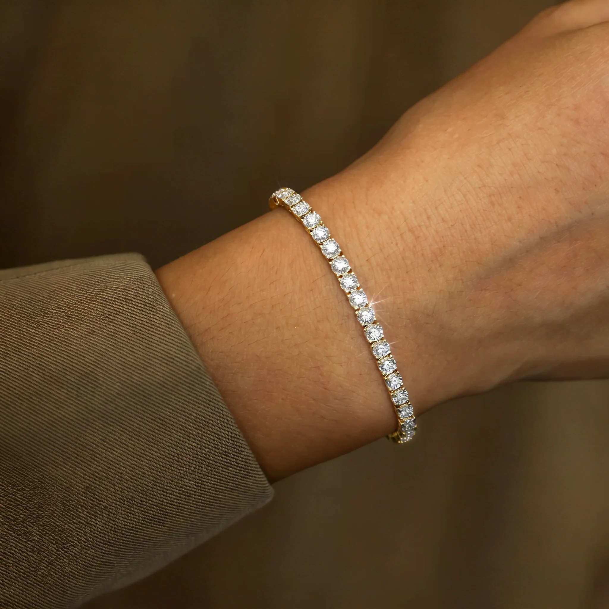 Brilliance Lab Created Diamond 1.00 CTW Tennis Bracelet in 925 Silver - Image 14