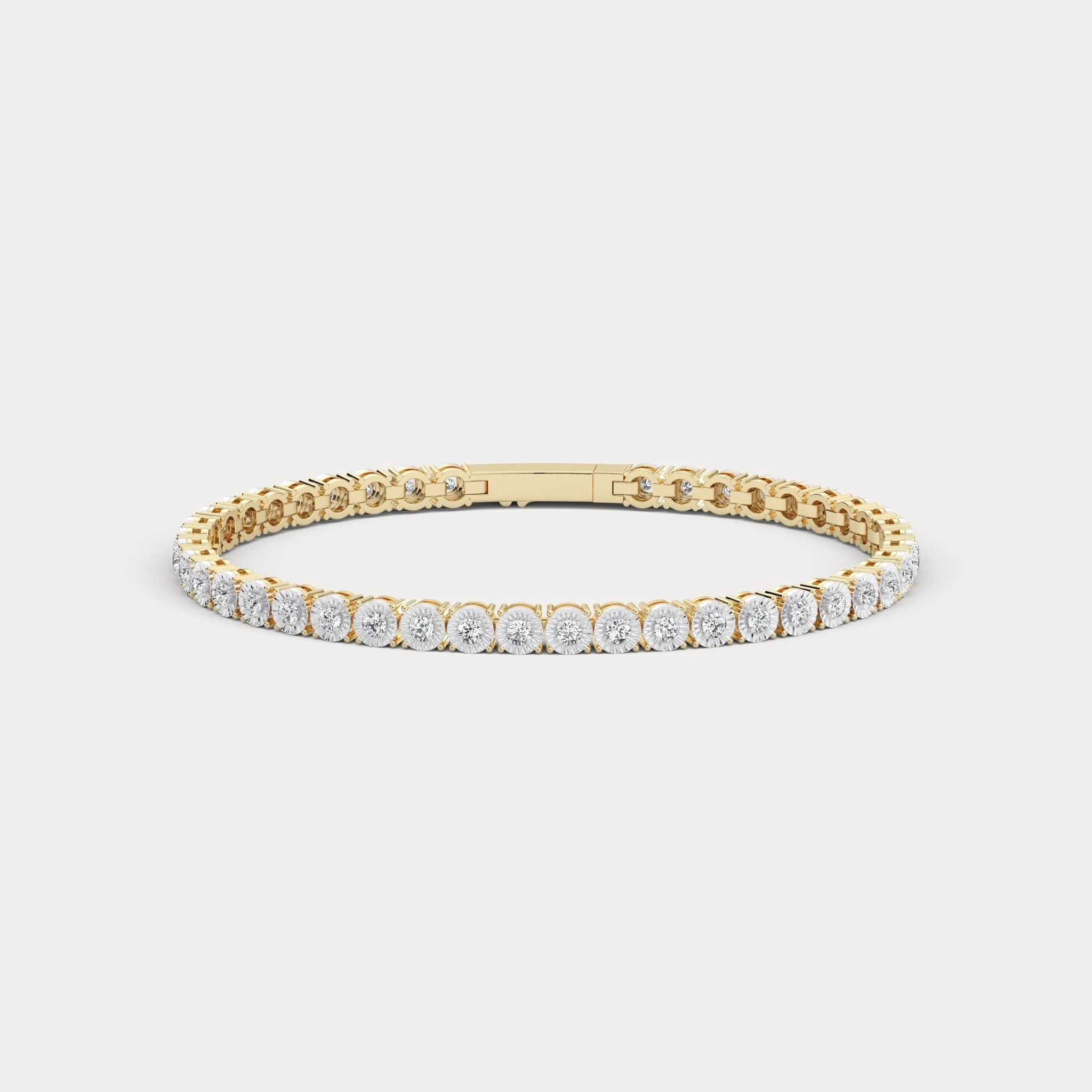 Brilliance Lab Created Diamond 1.00 CTW Tennis Bracelet in 925 Silver - Image 9