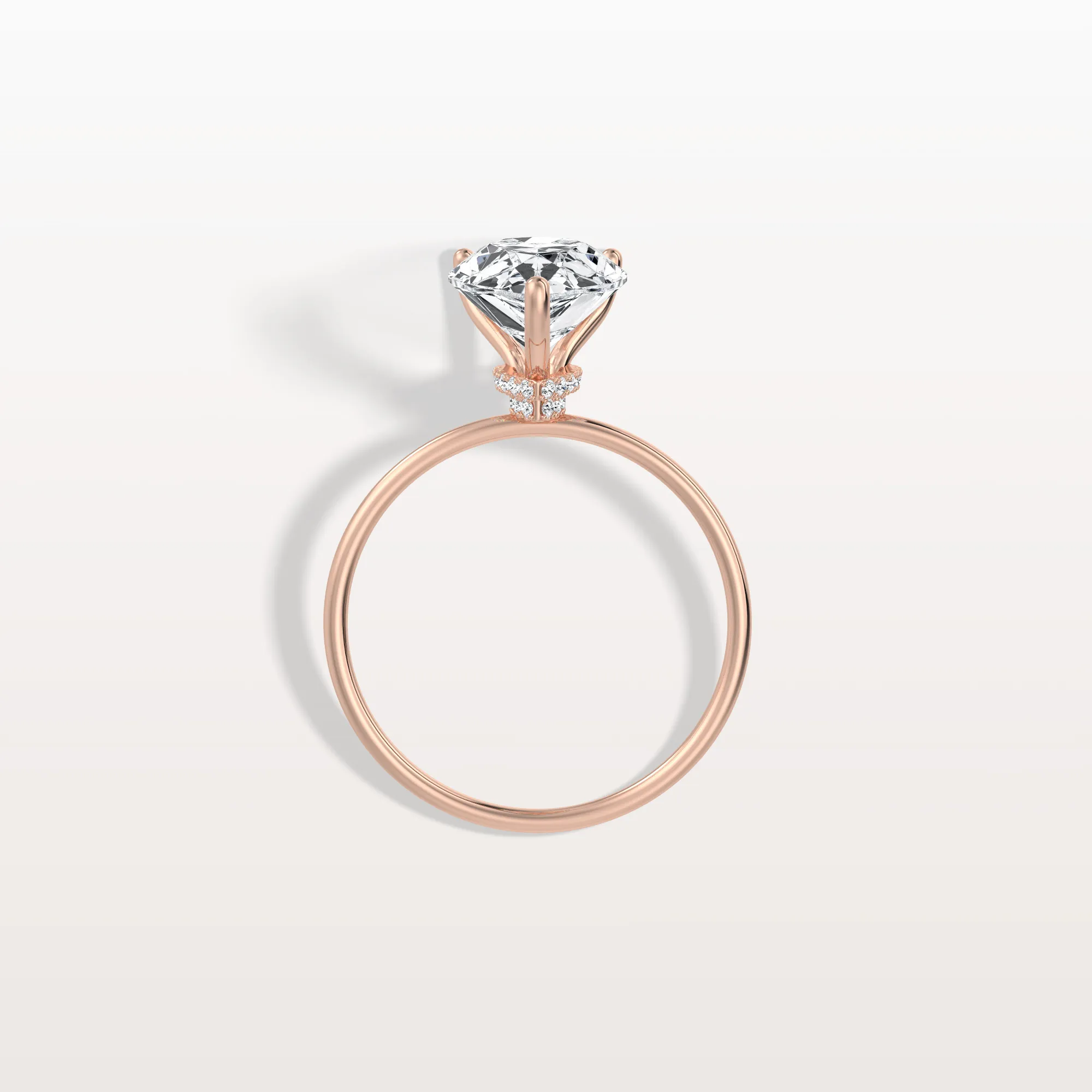 Freya丨Double Hidden Halo Promise Ring with 3CT Pear Lab Grown Diamond - Image 22