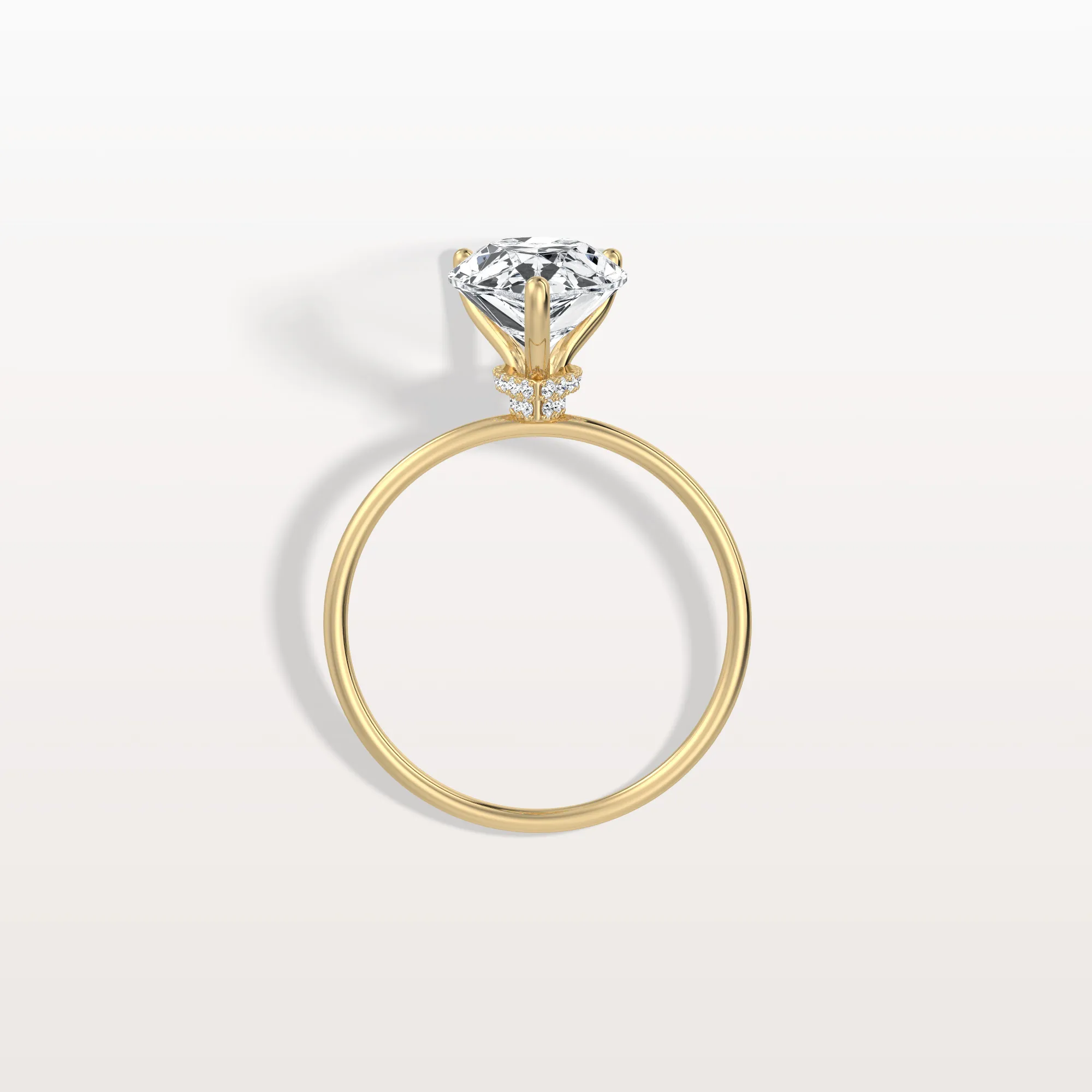 Freya丨Double Hidden Halo Promise Ring with 3CT Pear Lab Grown Diamond - Image 6