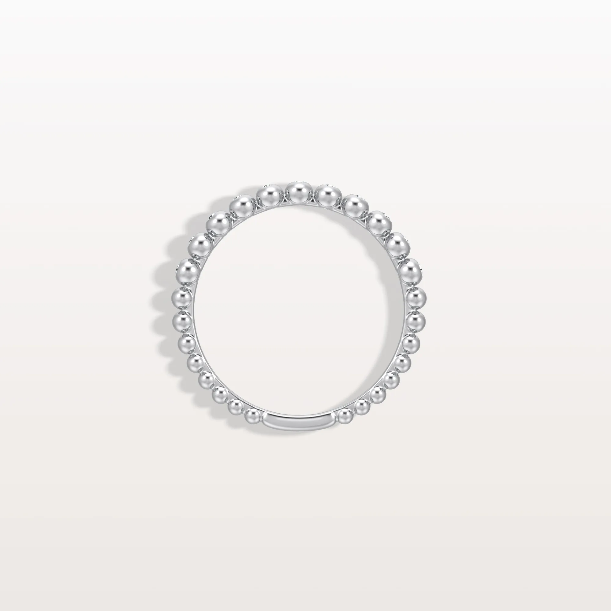 Half Eternity Lab Grown Diamond Ring In 14K Solid Gold - Image 12