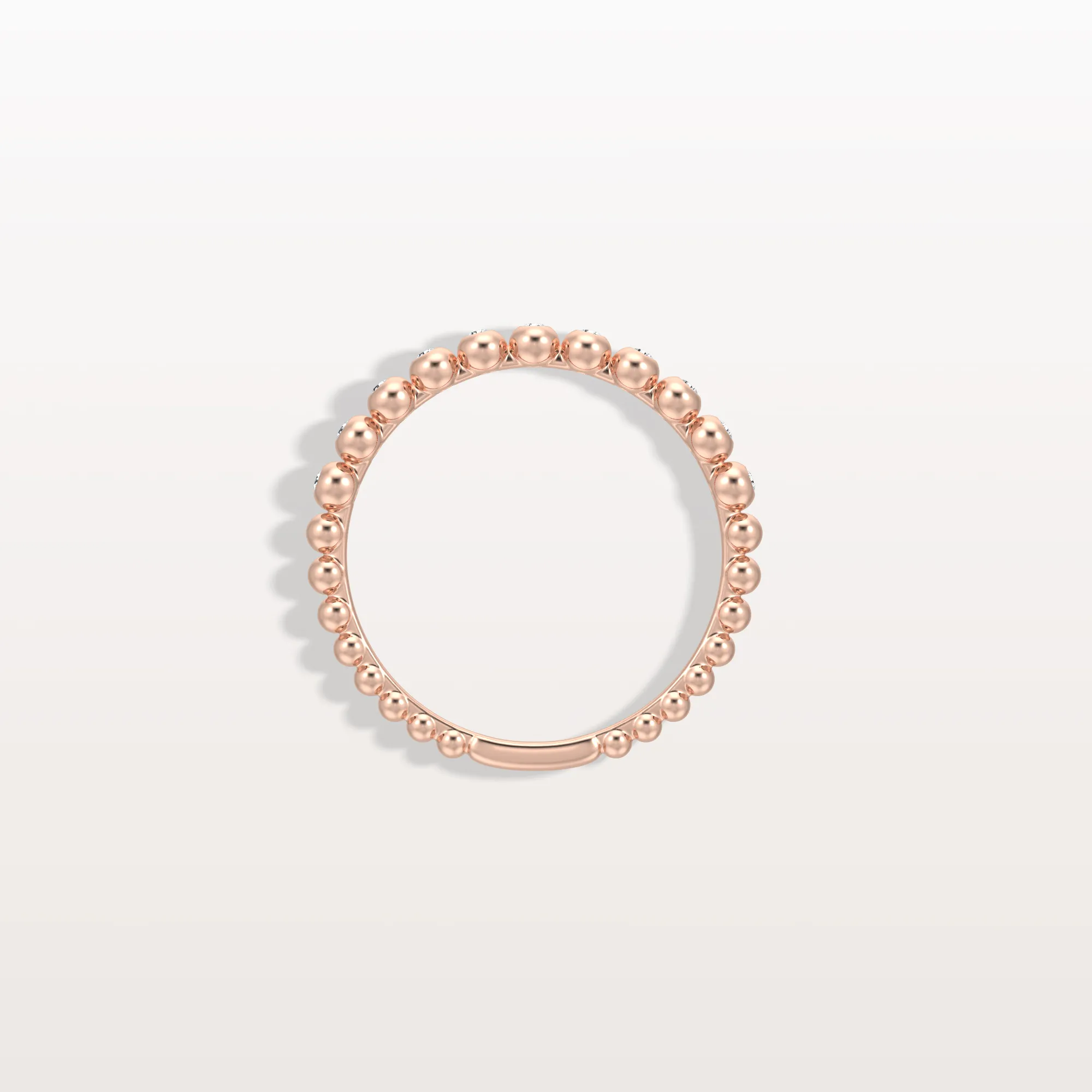 Half Eternity Lab Grown Diamond Ring In 14K Solid Gold - Image 19