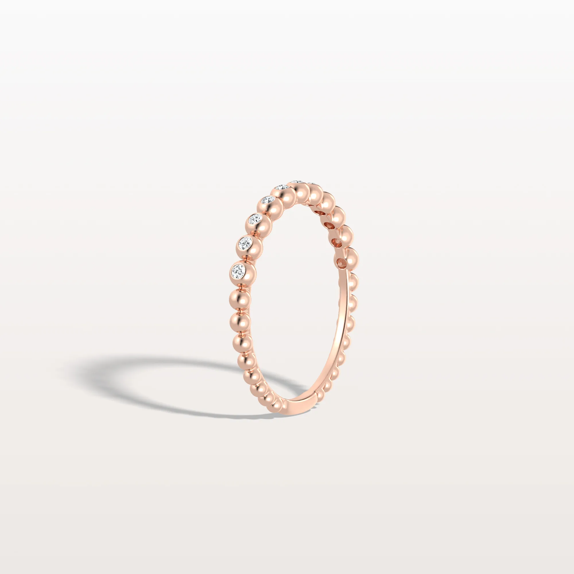 Half Eternity Lab Grown Diamond Ring In 14K Solid Gold - Image 20