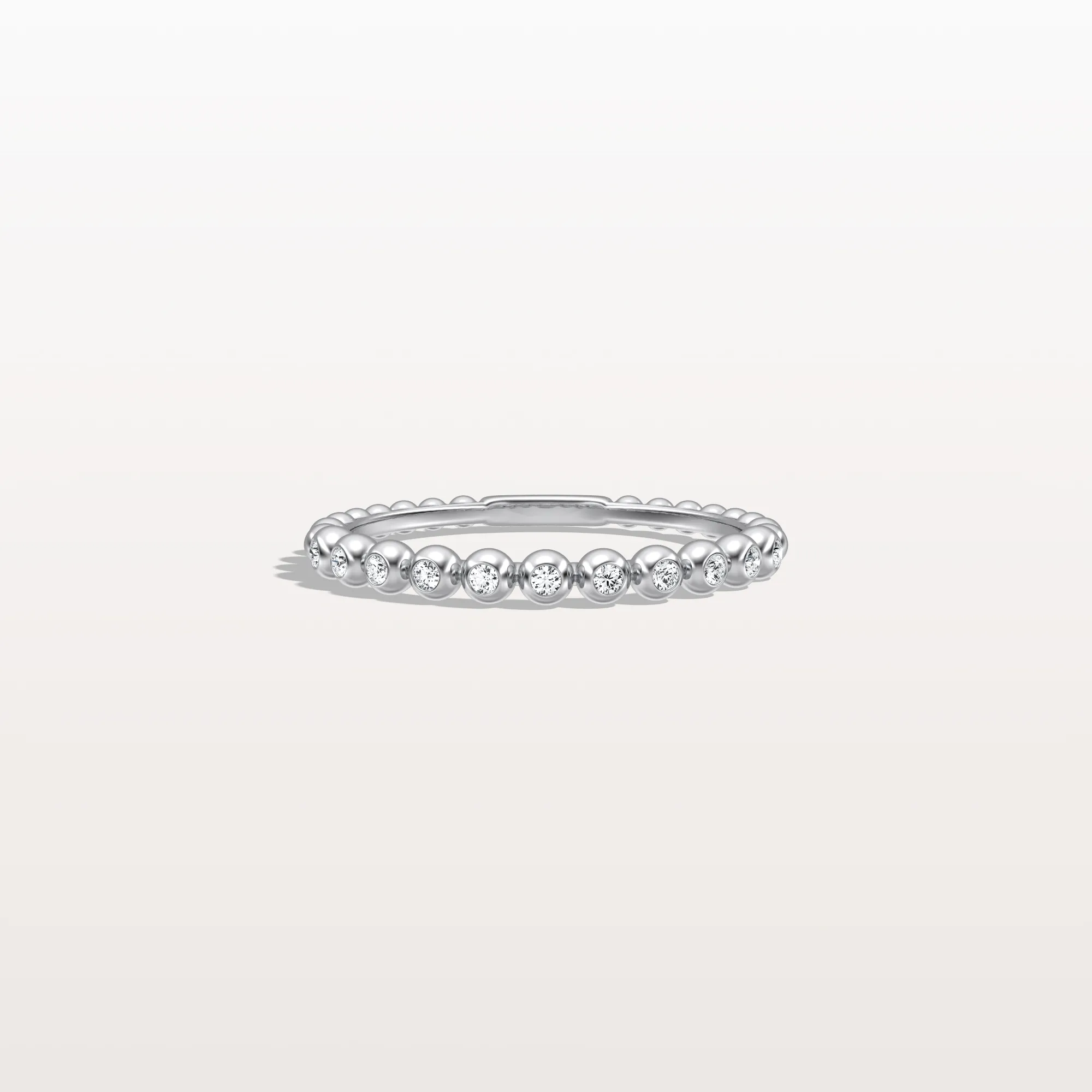 Half Eternity Lab Grown Diamond Ring In 14K Solid Gold - Image 23