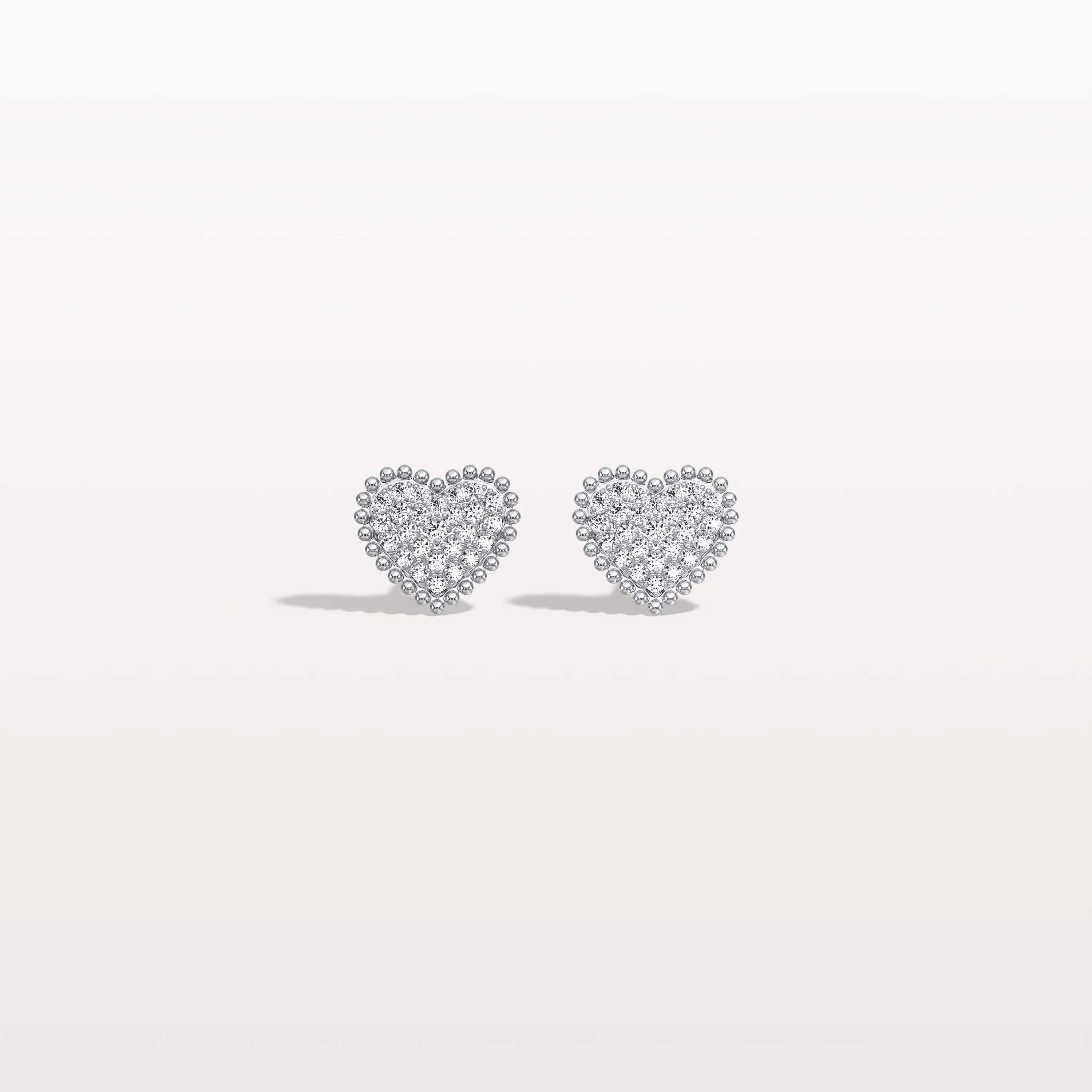 Heart-Shaped Lab Created Diamond Studs in 14K Solid Gold - Image 11
