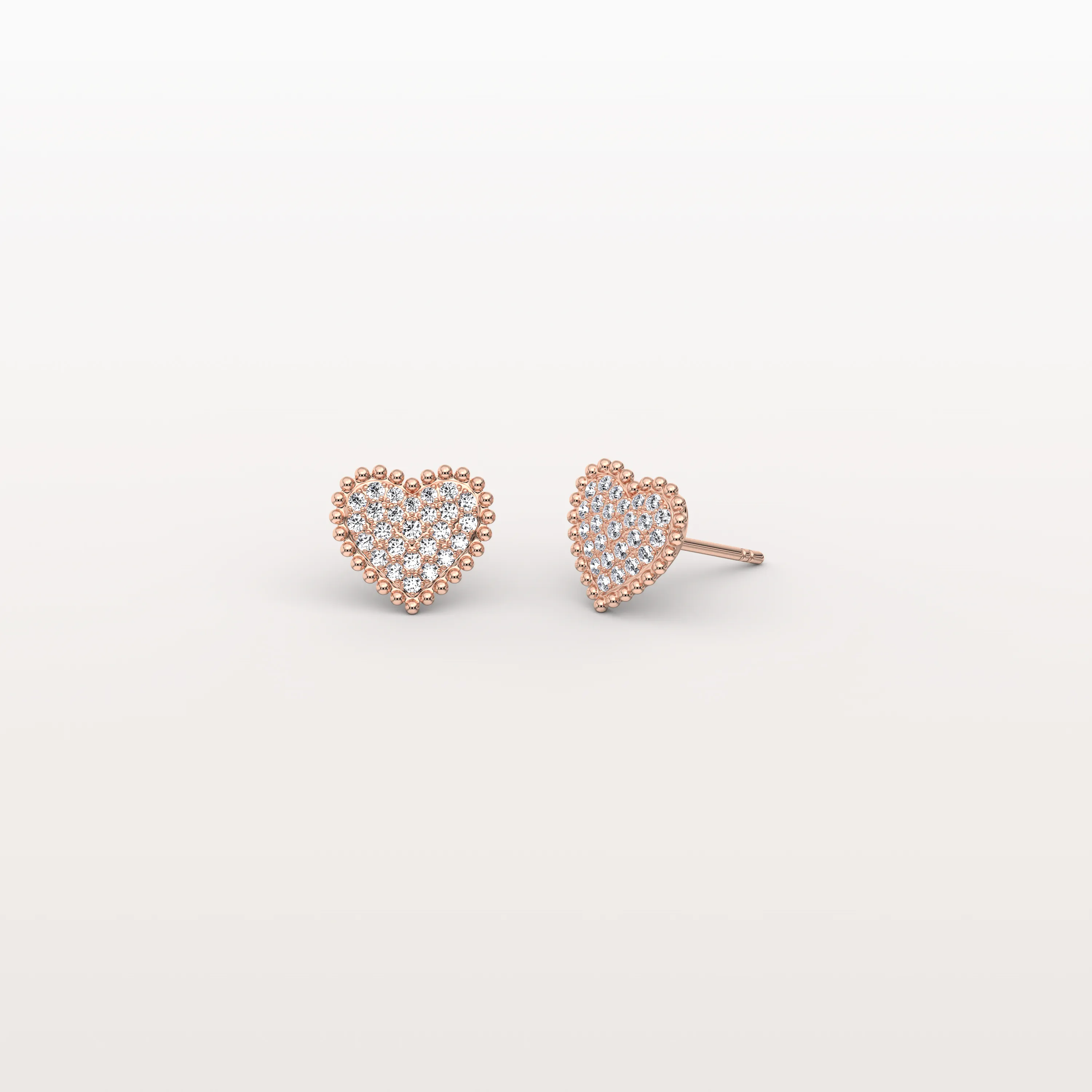 Heart-Shaped Lab Created Diamond Studs in 14K Solid Gold - Image 14