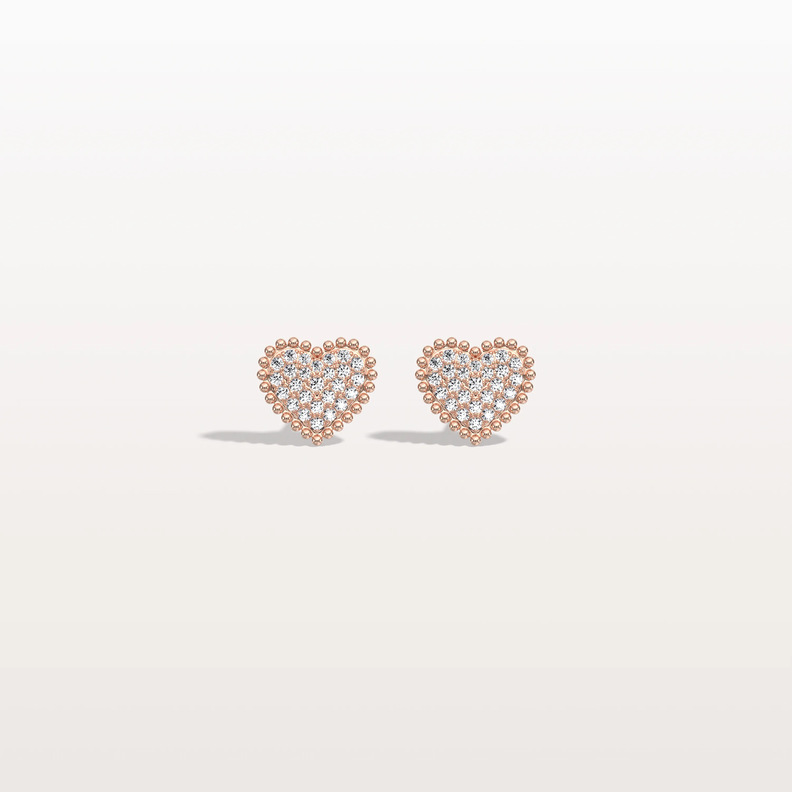 Heart-Shaped Lab Created Diamond Studs in 14K Solid Gold - Image 17