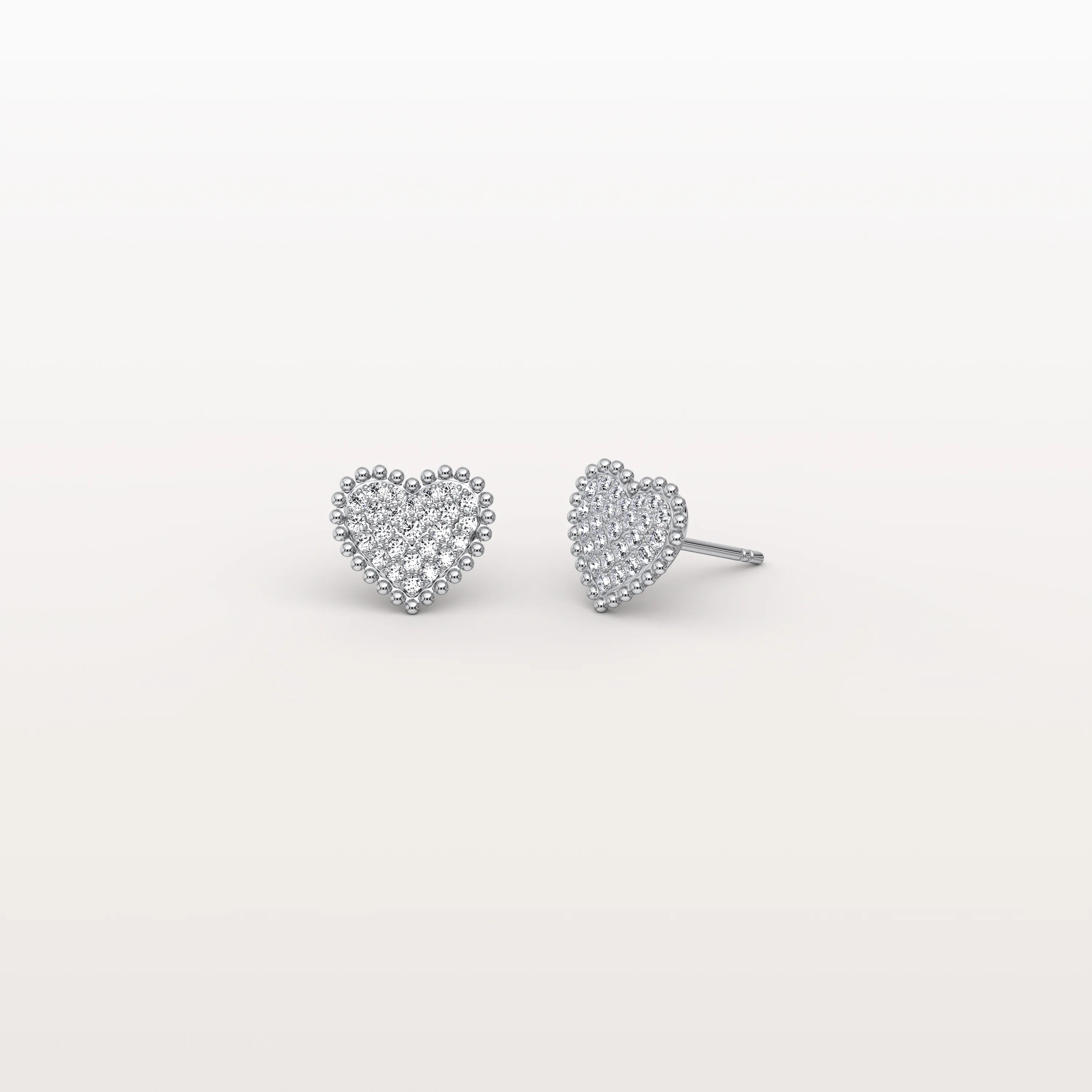 Heart-Shaped Lab Created Diamond Studs in 14K Solid Gold - Image 20
