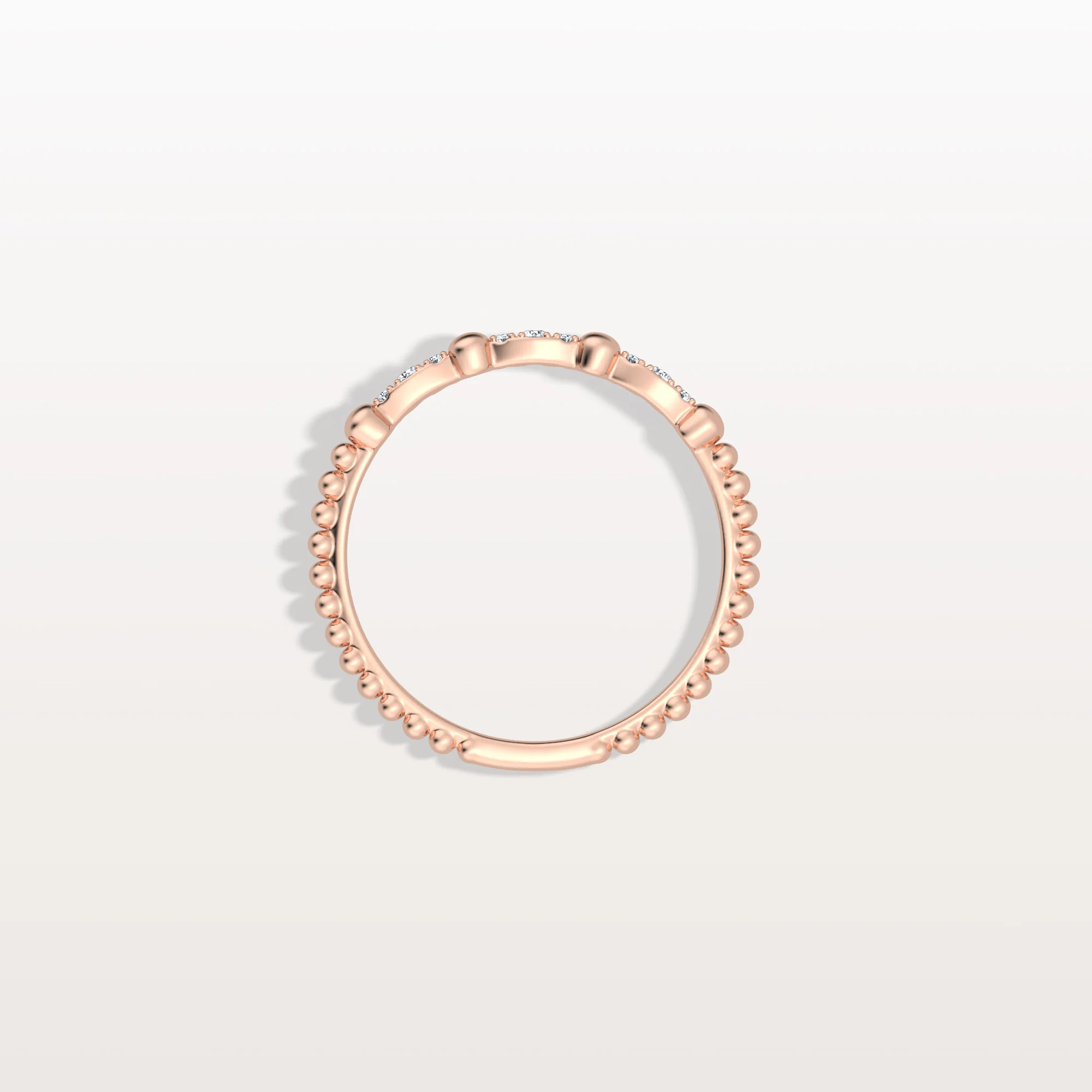 Lab Diamond Milgrain Stackable Anniversary Ring - Image 20