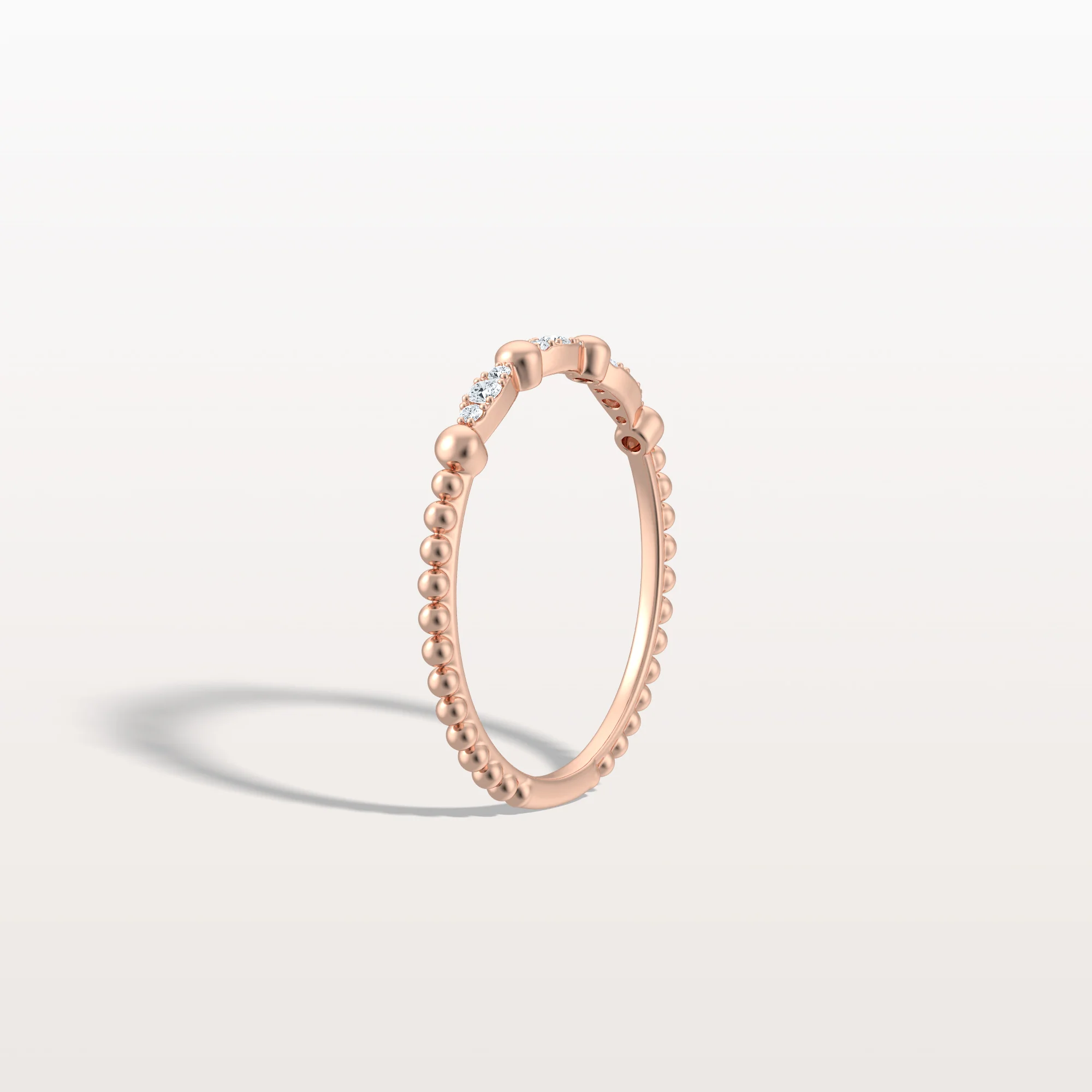 Lab Diamond Milgrain Stackable Anniversary Ring - Image 21